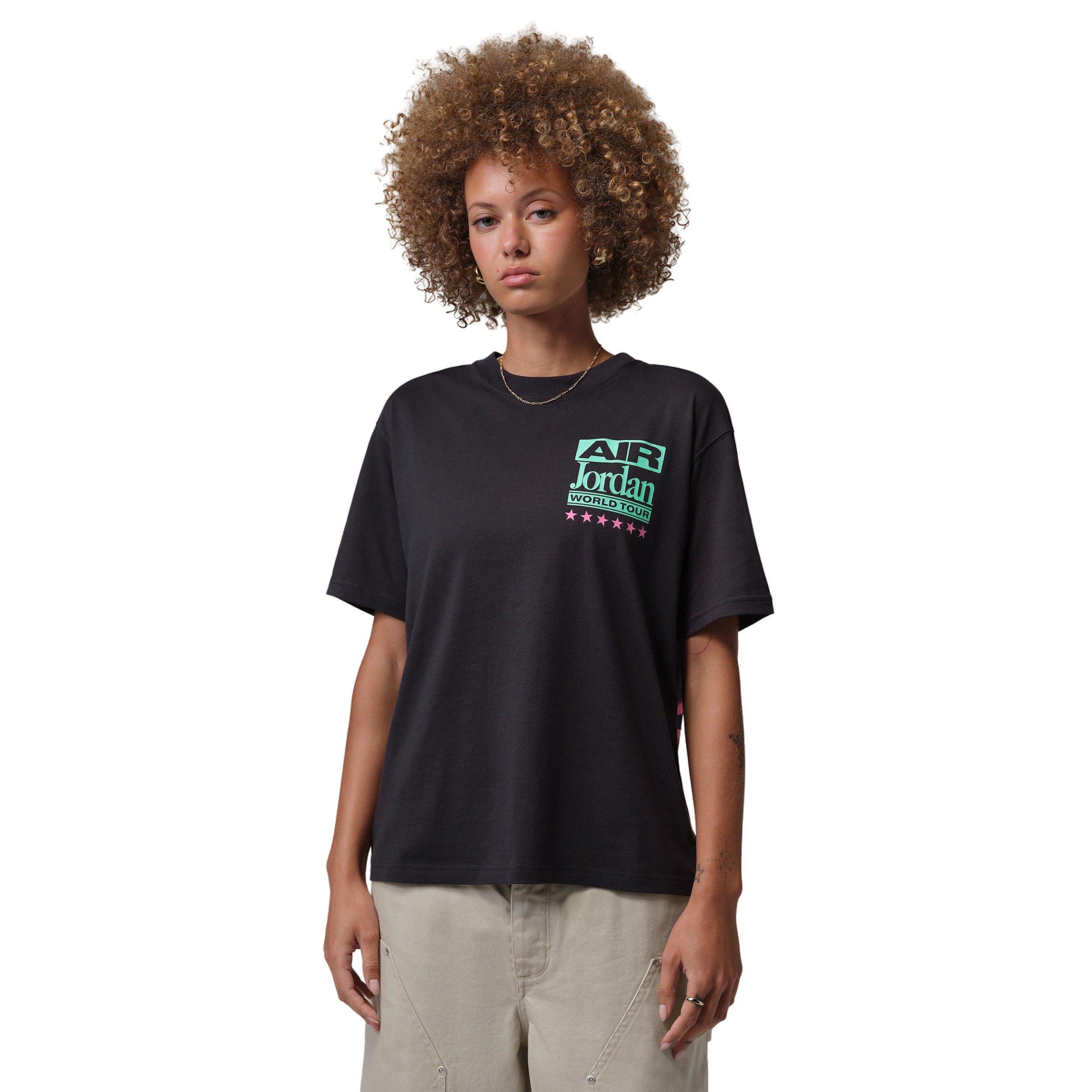 Jordan Women's Flight Girlfriend T-Shirt - BLACK Thumbnail View 1