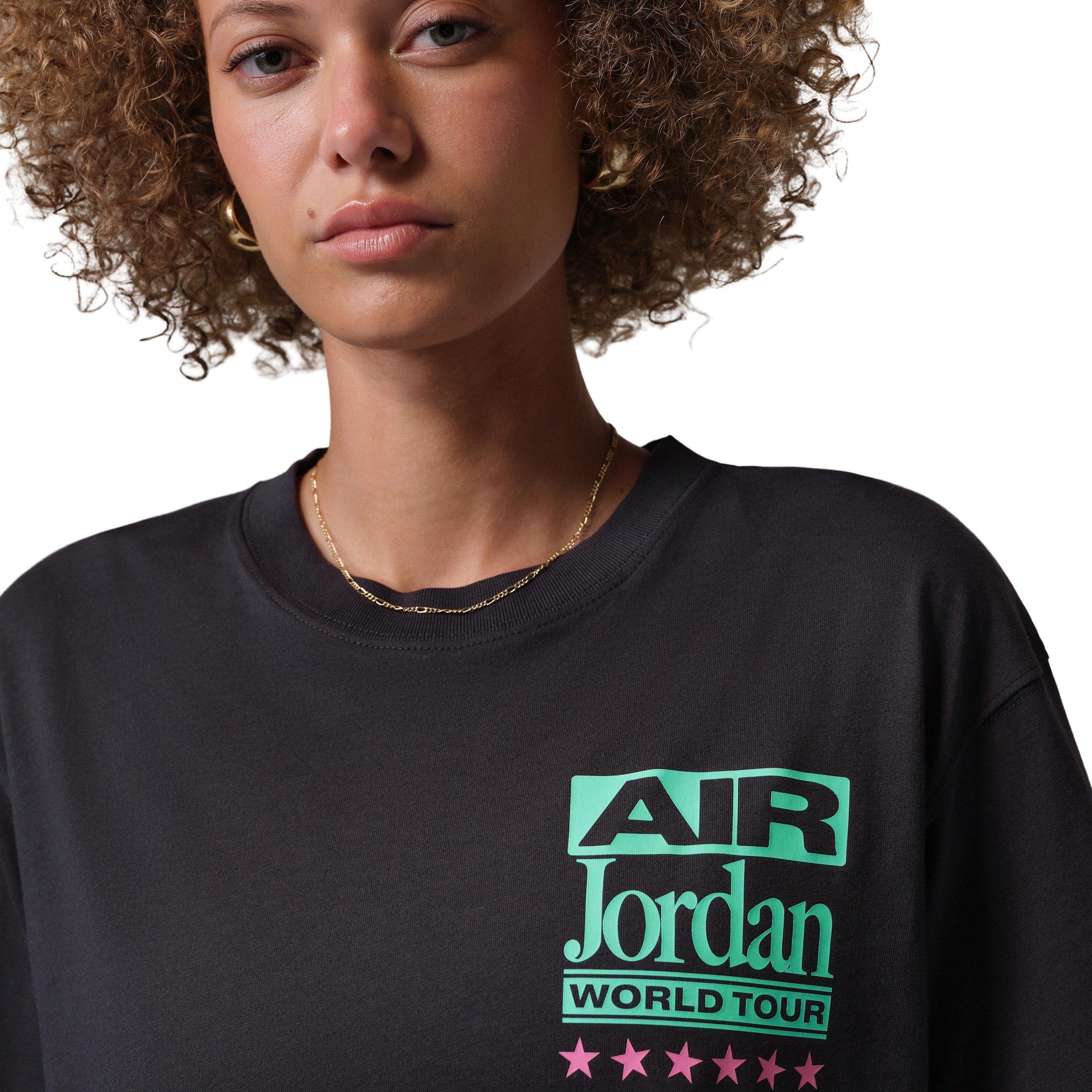 Jordan Women's Flight Girlfriend T-Shirt - BLACK Thumbnail View 3