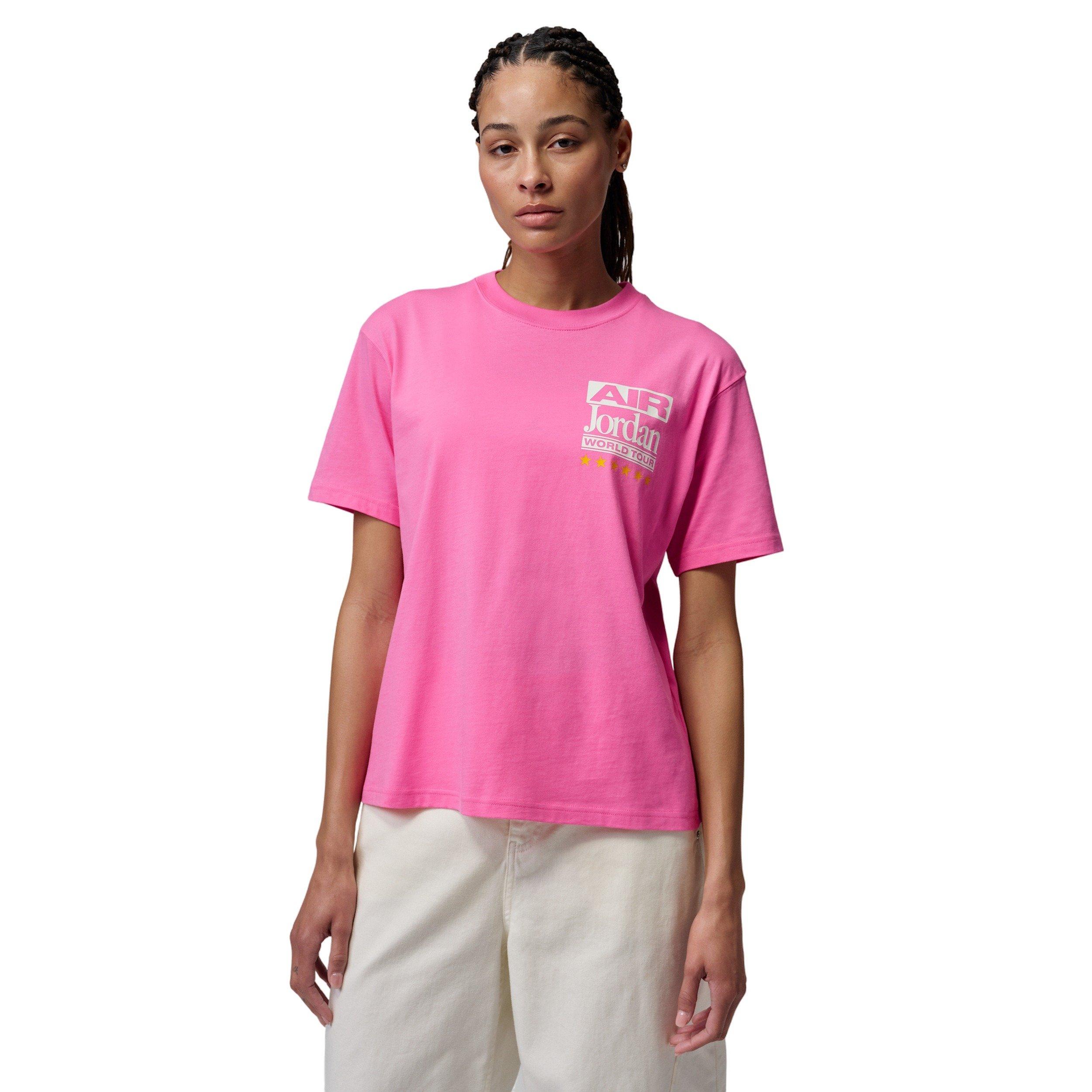 Jordan Women's Flight Girlfriend T-Shirt - PINK Thumbnail View 1