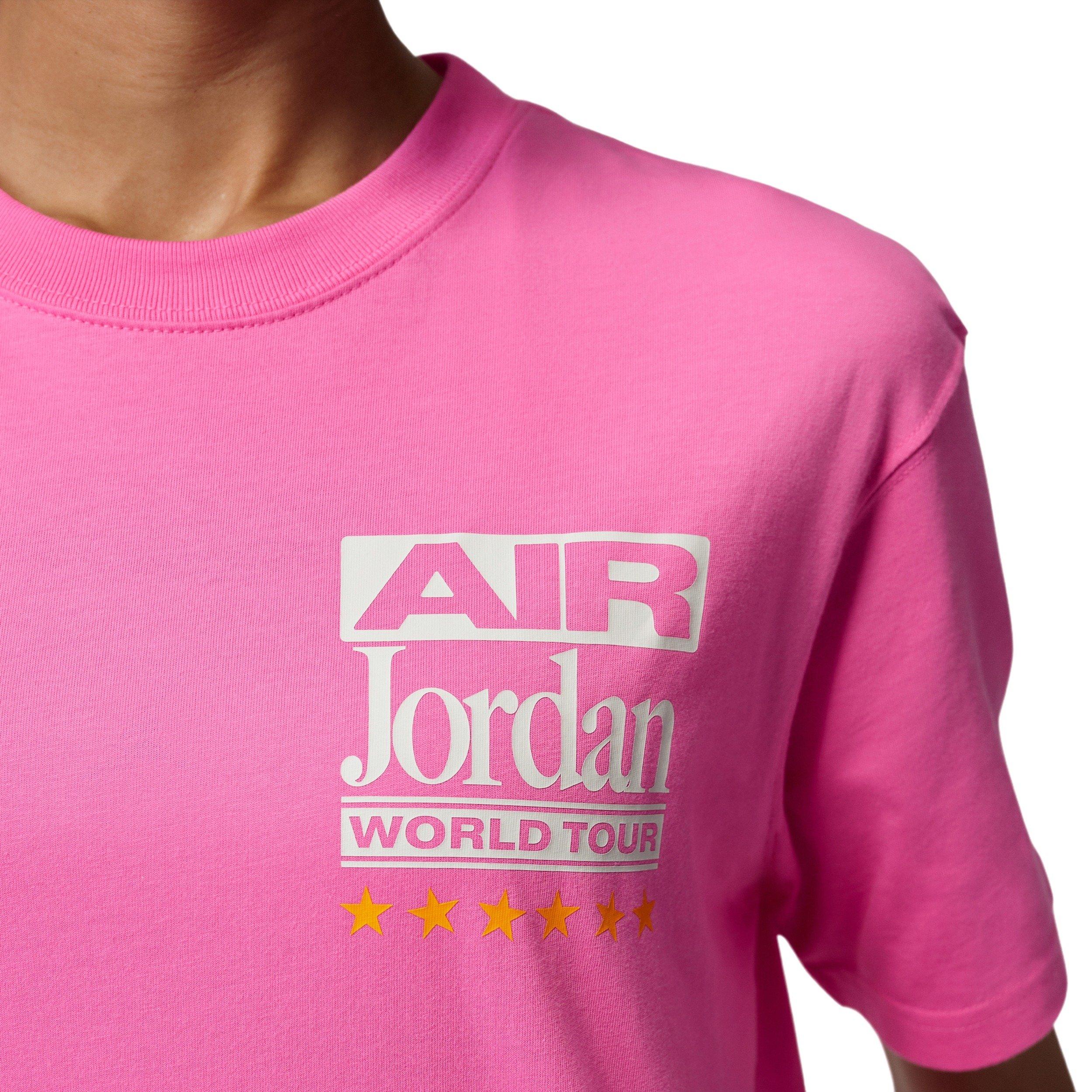 Jordan Women's Flight Girlfriend T-Shirt - PINK Thumbnail View 4