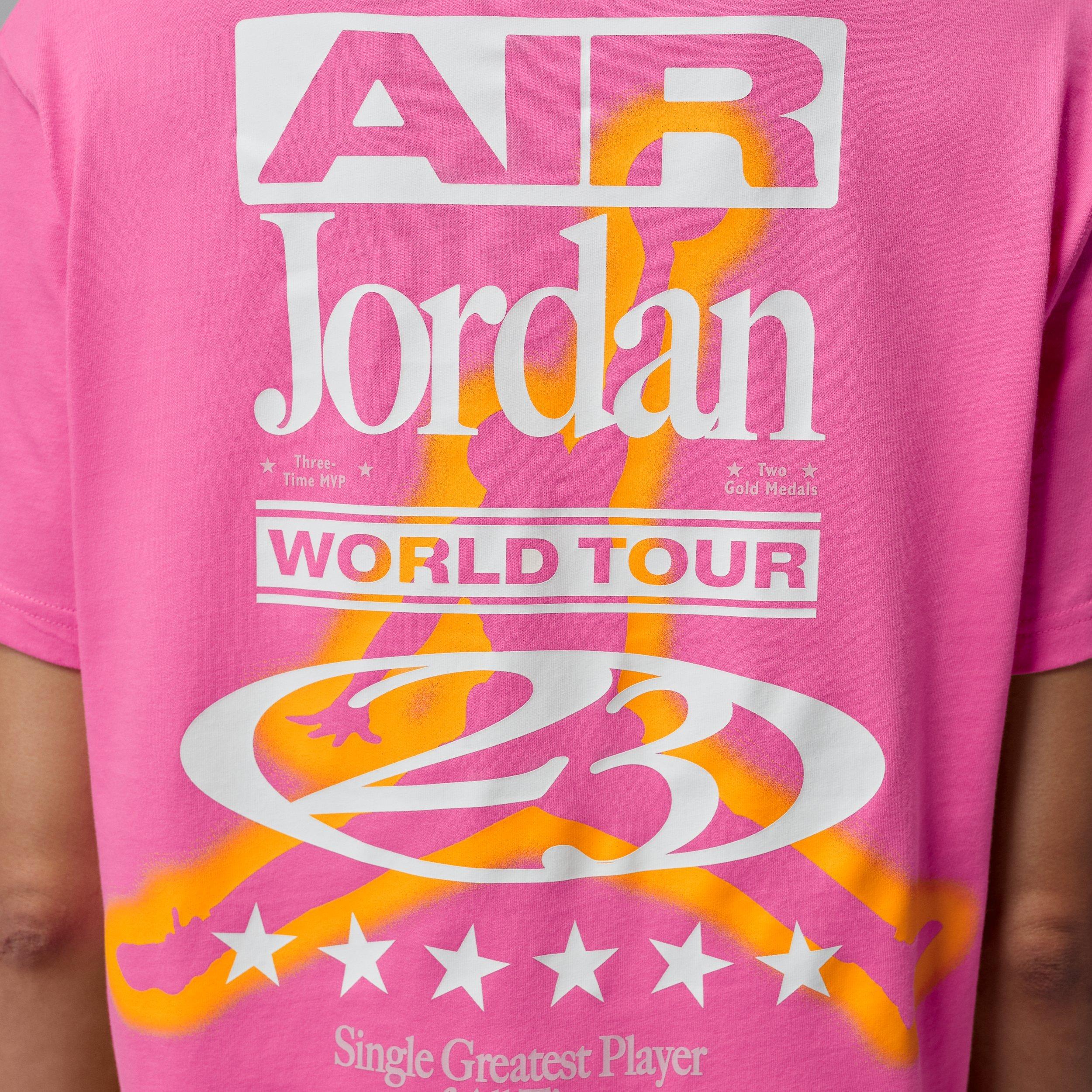 Jordan Women's Flight Girlfriend T-Shirt - PINK Thumbnail View 5