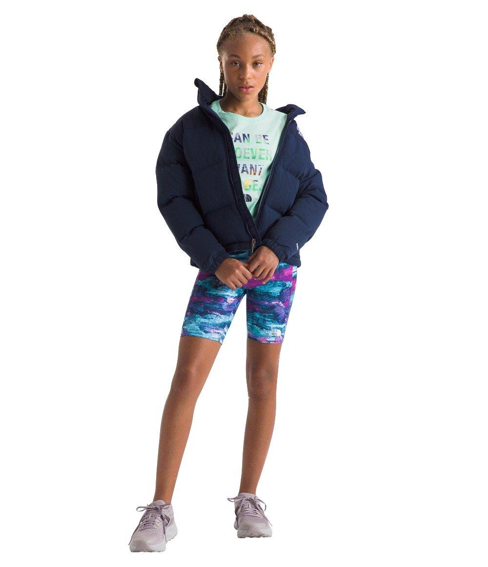 The North Face Girls' Short-Sleeve Graphic Tee -Aqua - AQUA Thumbnail View 4