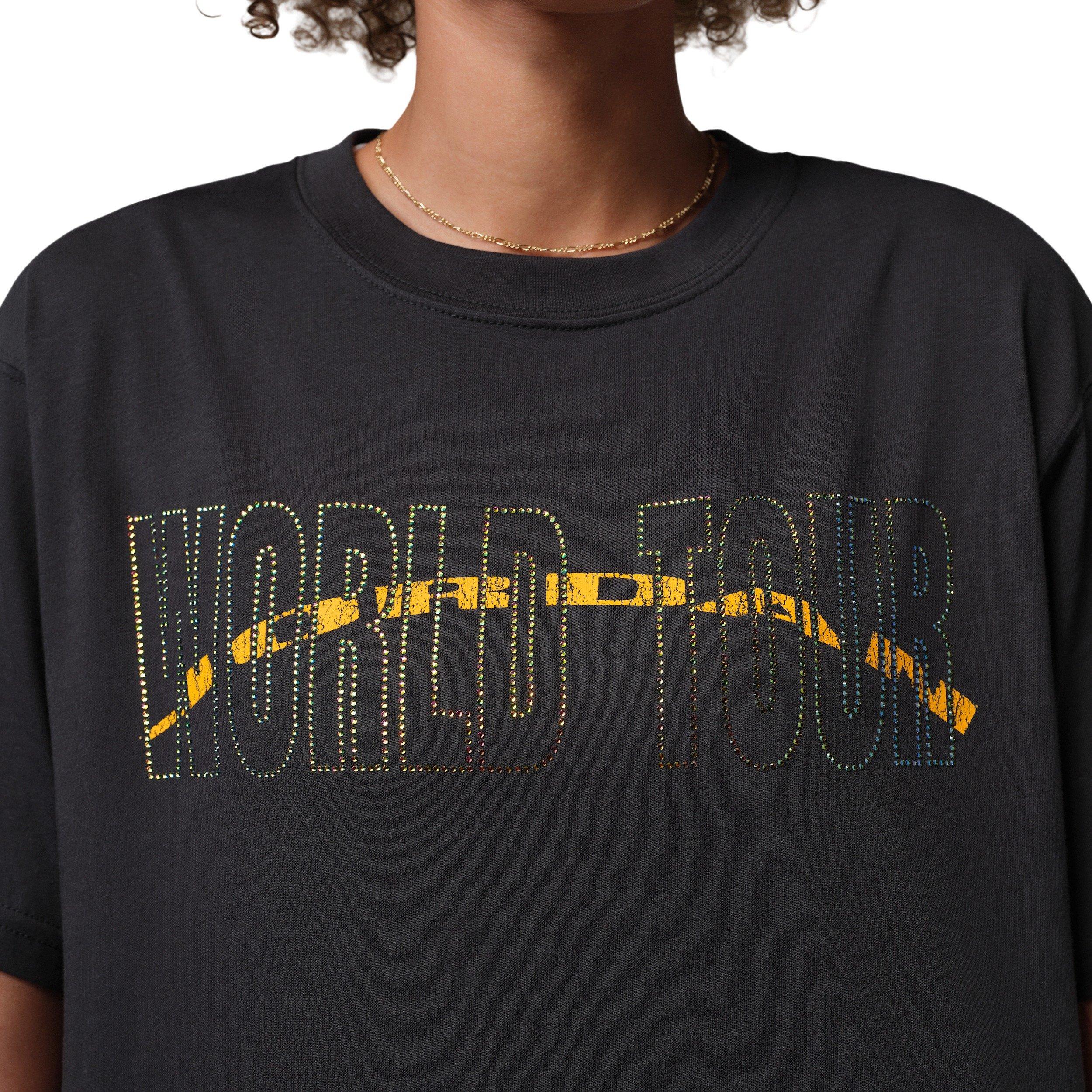 Jordan Women's Brooklyn Girlfriend T-Shirt - BLACK Thumbnail View 4