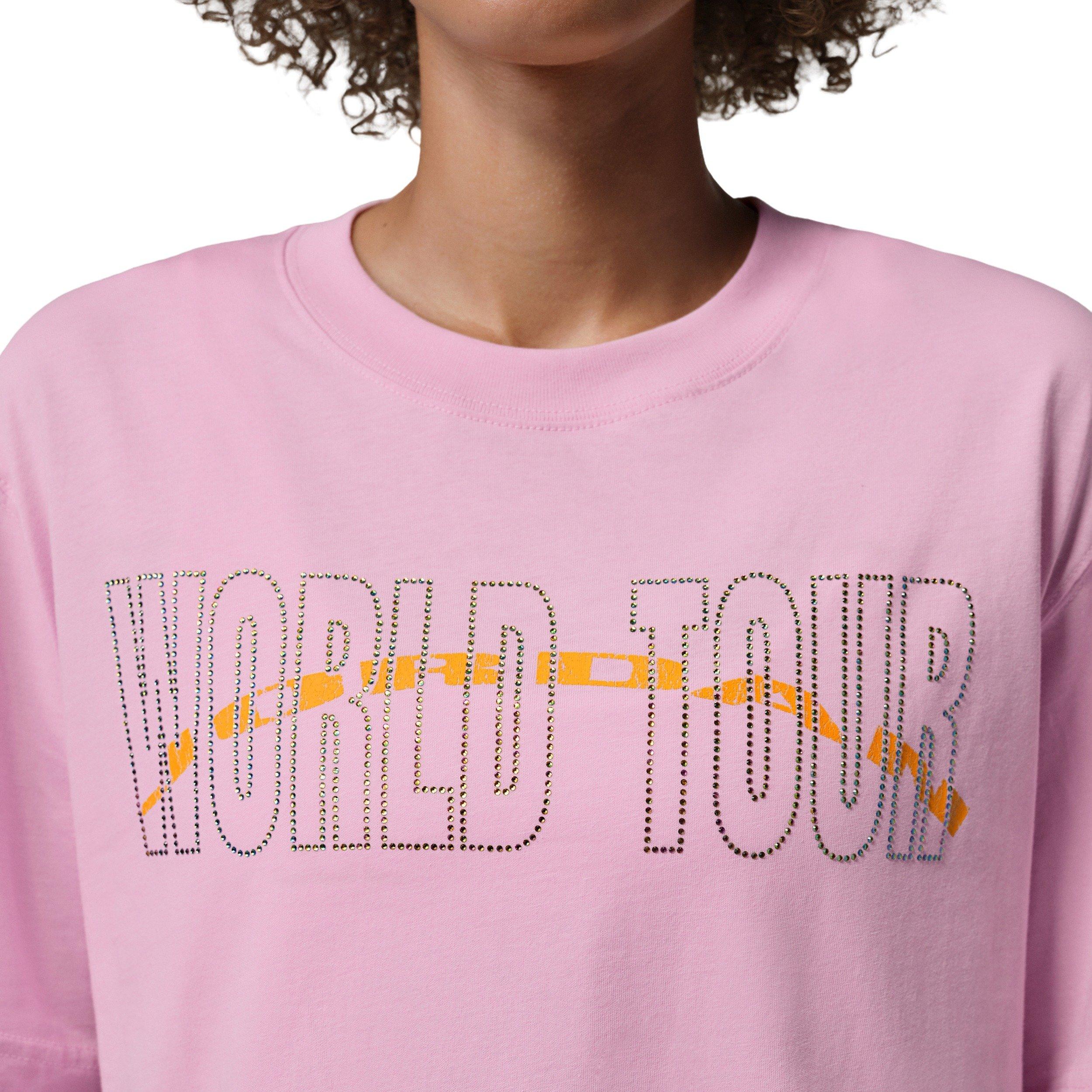Jordan Women's Brooklyn Girlfriend T-Shirt - LT PINK Thumbnail View 4