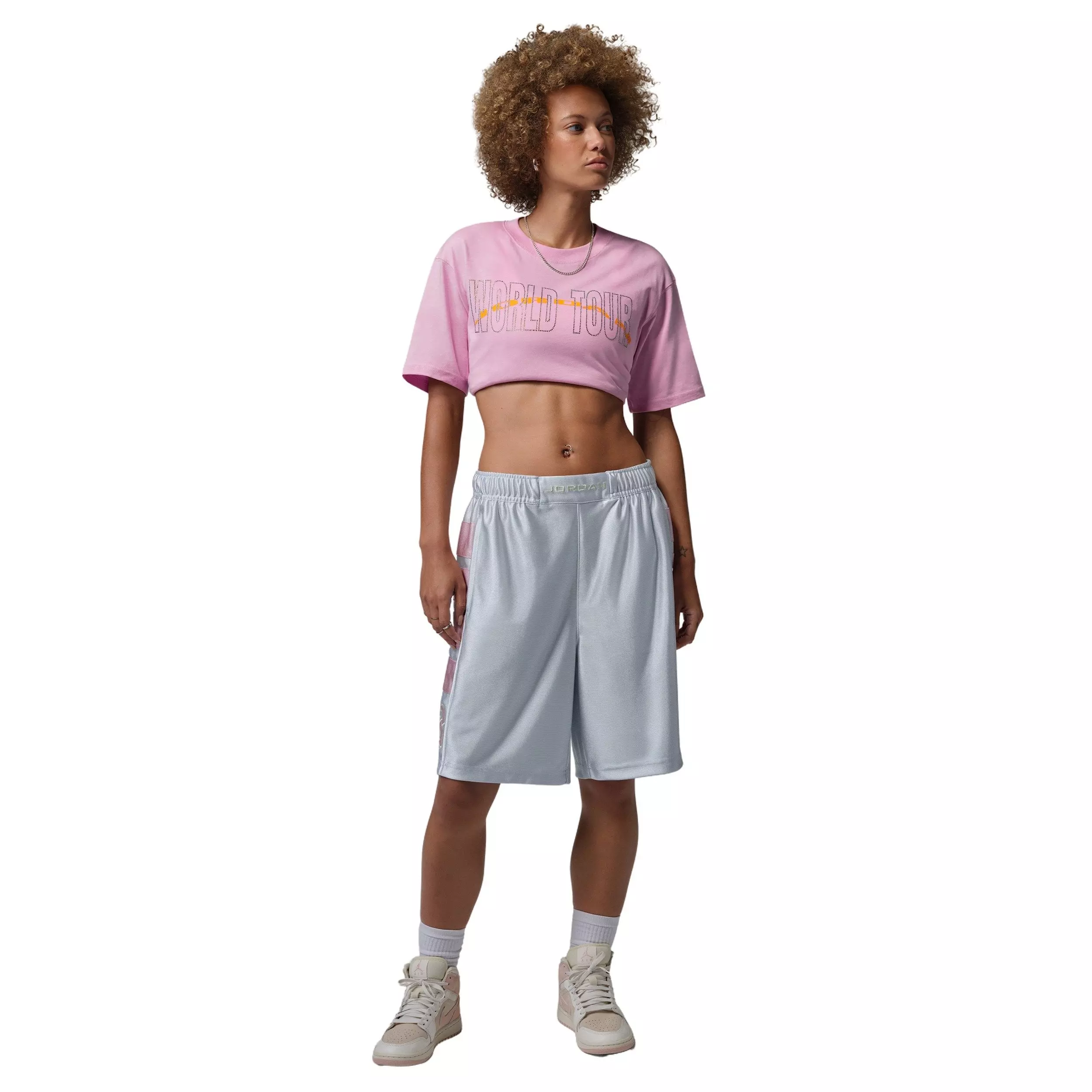 Jordan Women's Brooklyn Girlfriend T-Shirt - LT PINK