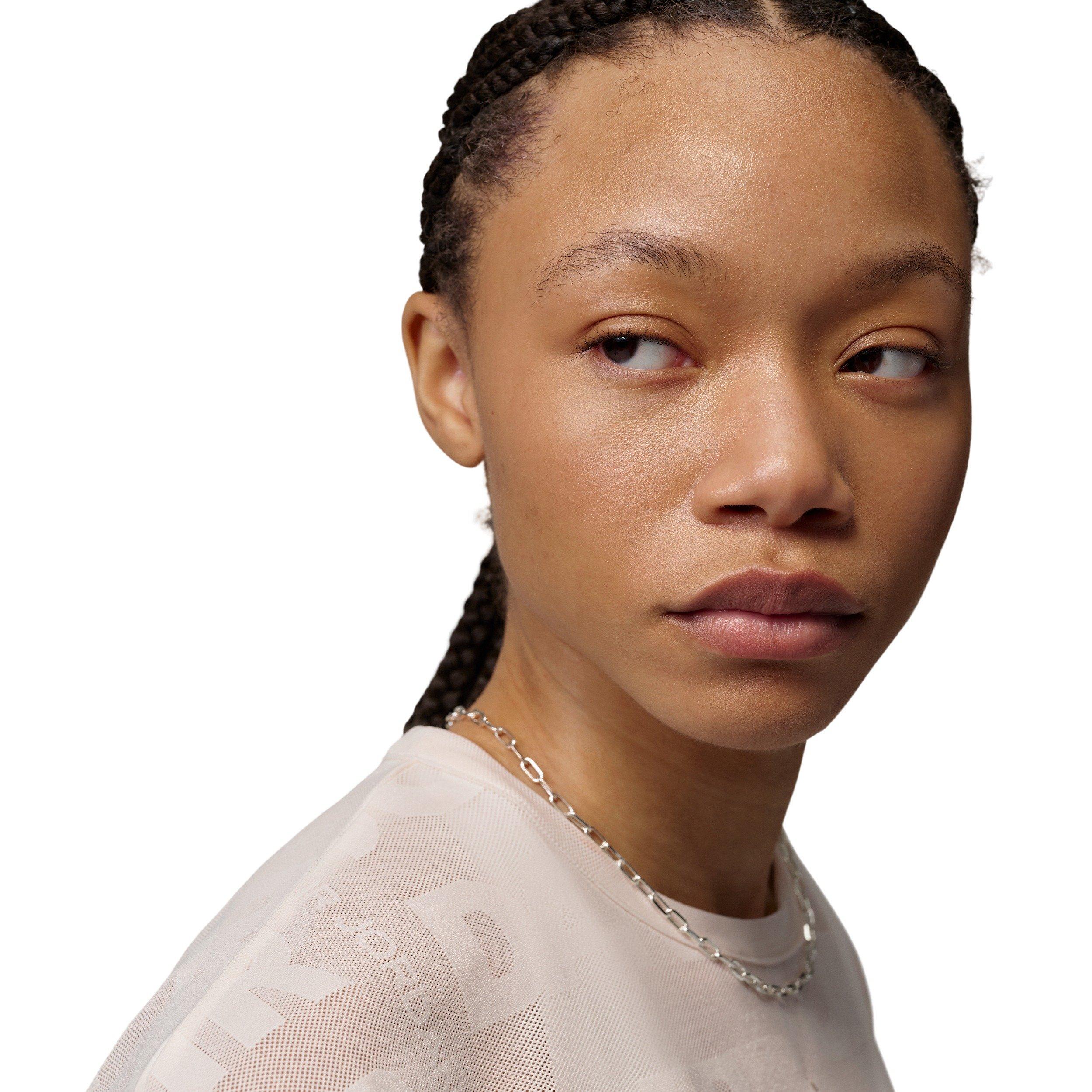 Jordan Women's Flight Open Knit Tee - IVORY Thumbnail View 3