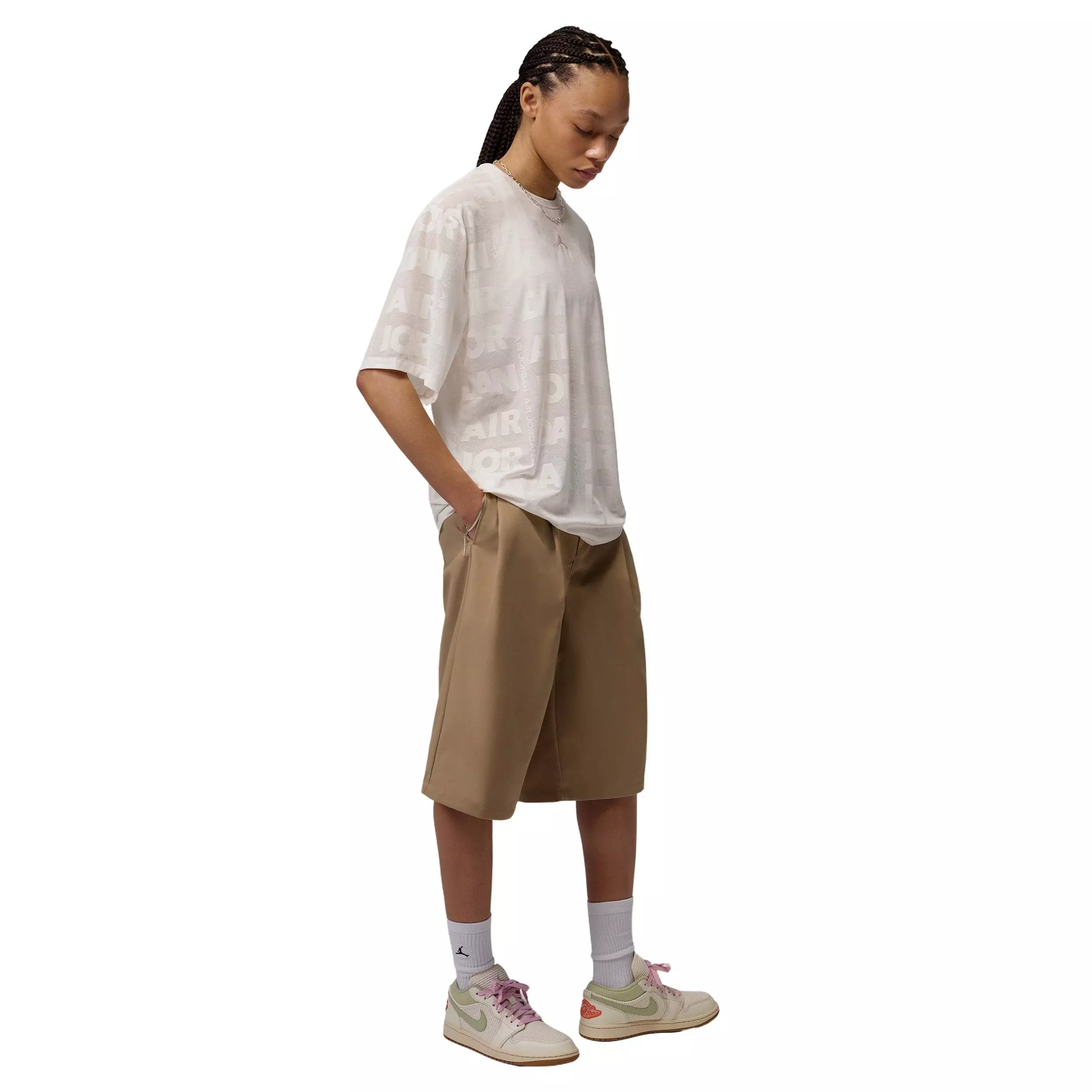 Jordan Women's Flight Open Knit Tee - IVORY