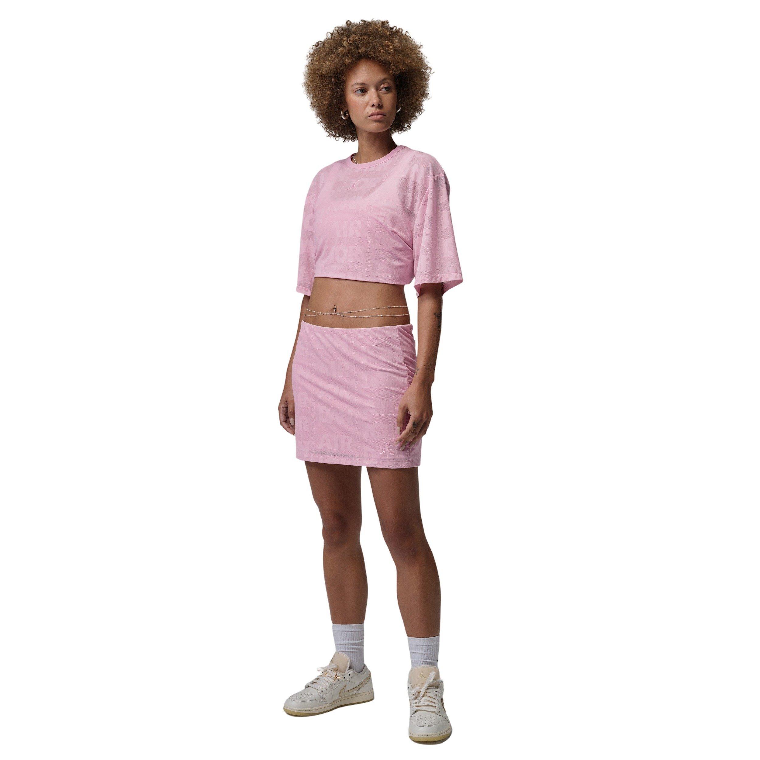 Jordan Women's Flight Open Knit Tee - LT PINK Thumbnail View 5