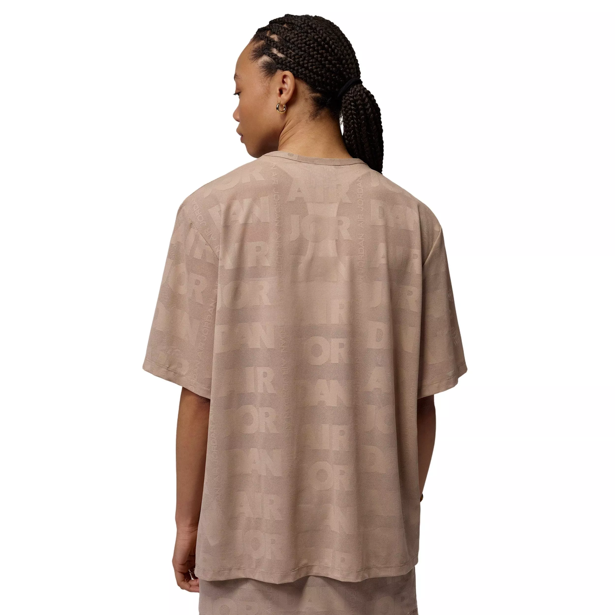 Jordan Women's Flight Open Knit Tee - KHAKI