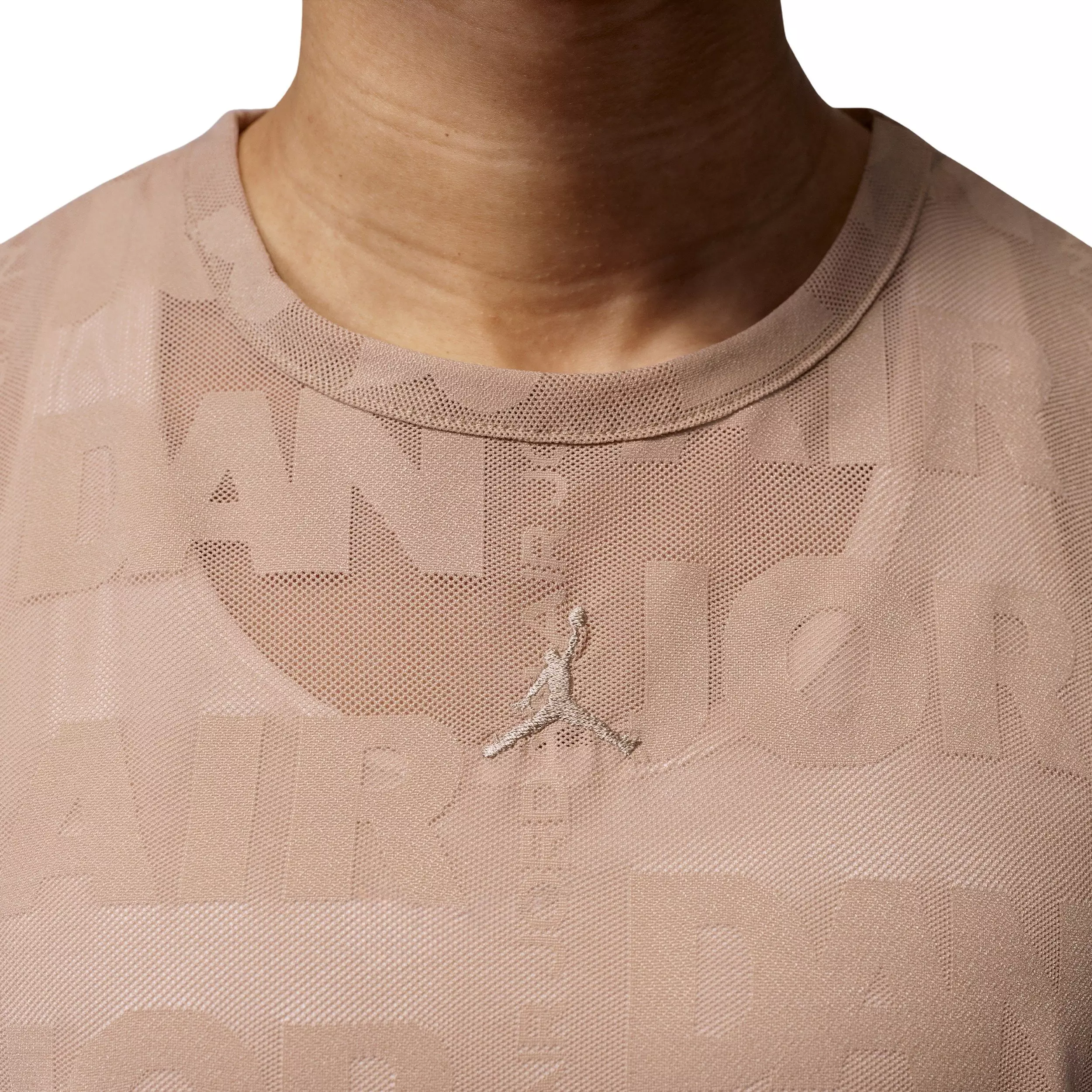 Jordan Women's Flight Open Knit Tee - KHAKI