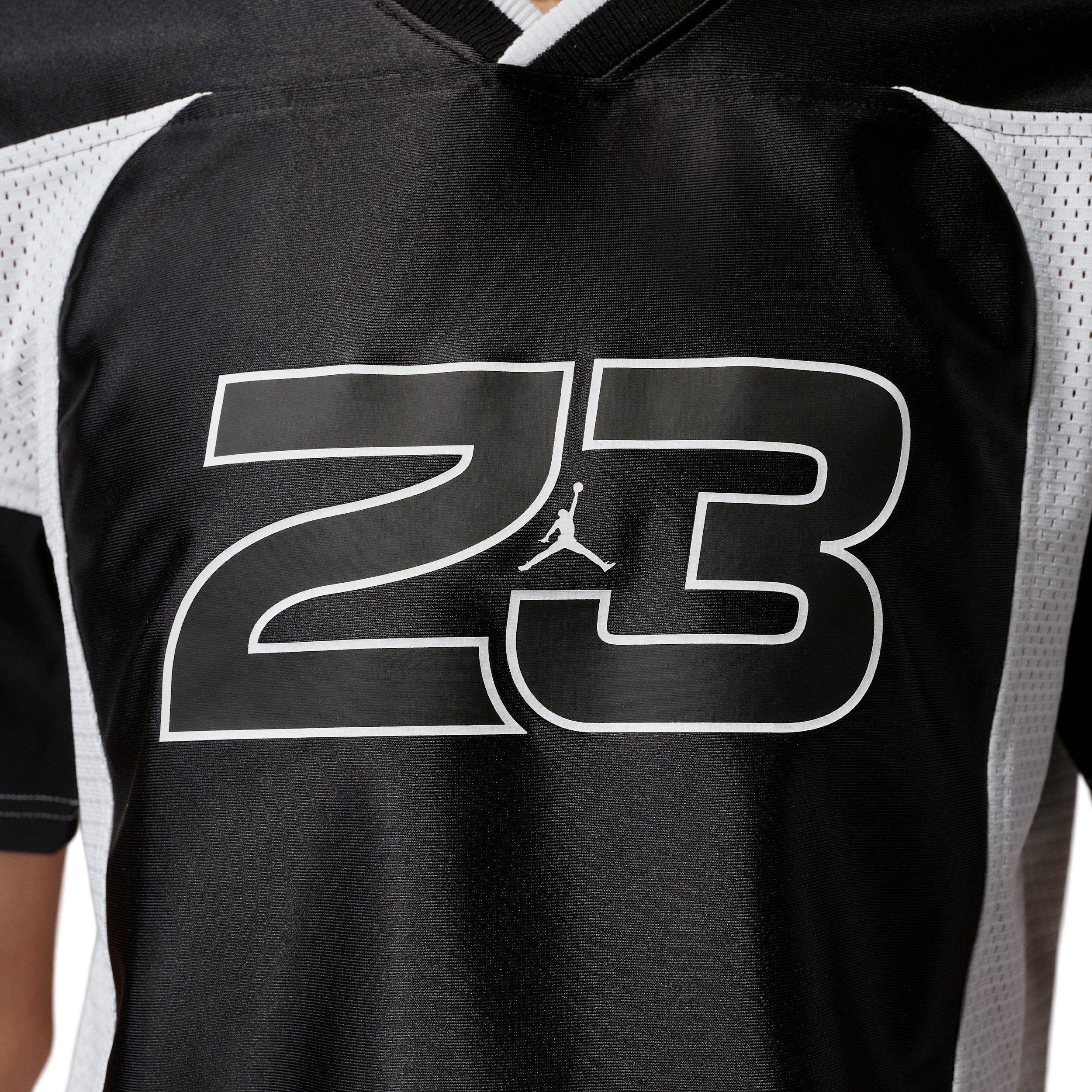 Jordan Women's Flight Jersey Top - BLACK/WHITE Thumbnail View 4