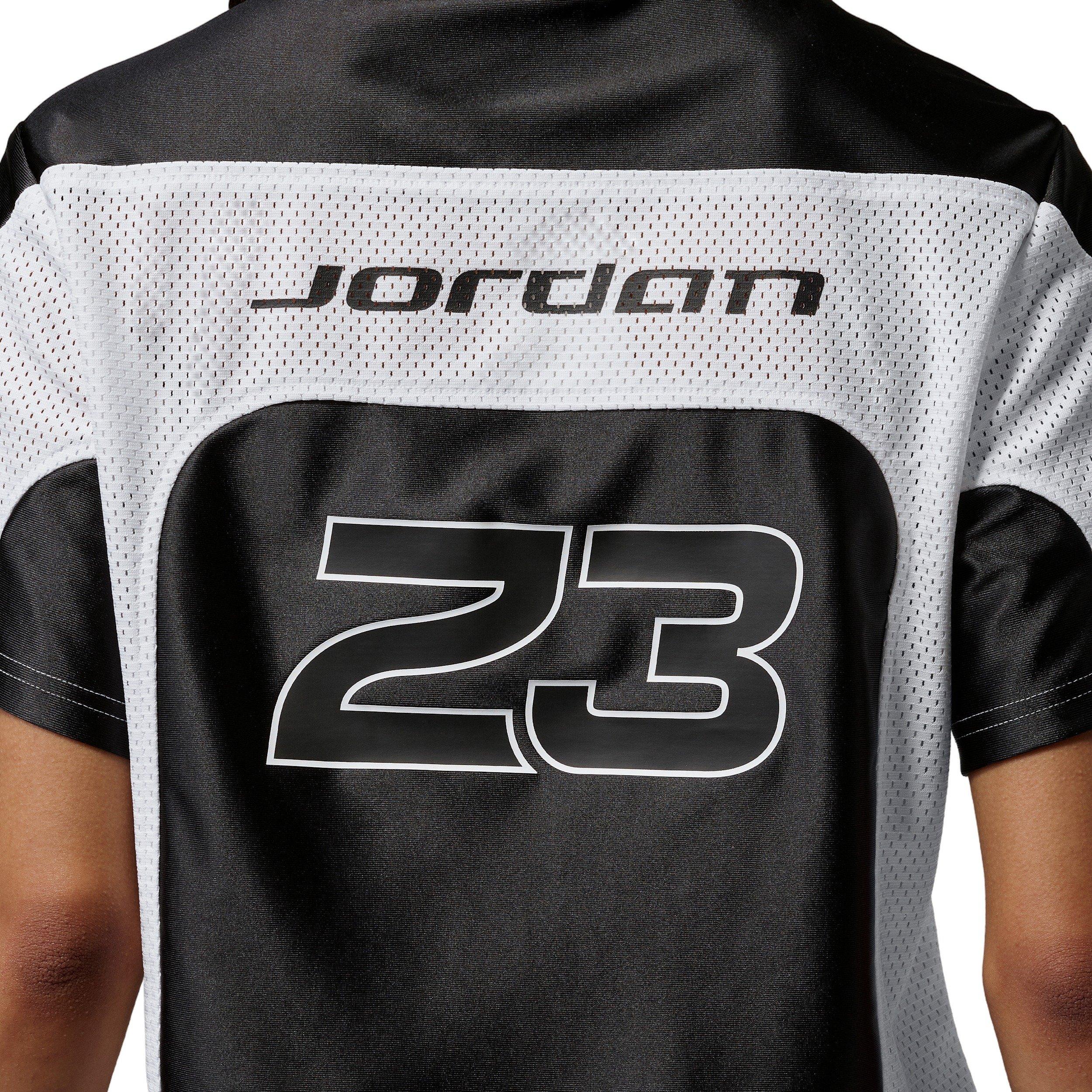 Jordan Women's Flight Jersey Top - BLACK/WHITE Thumbnail View 5