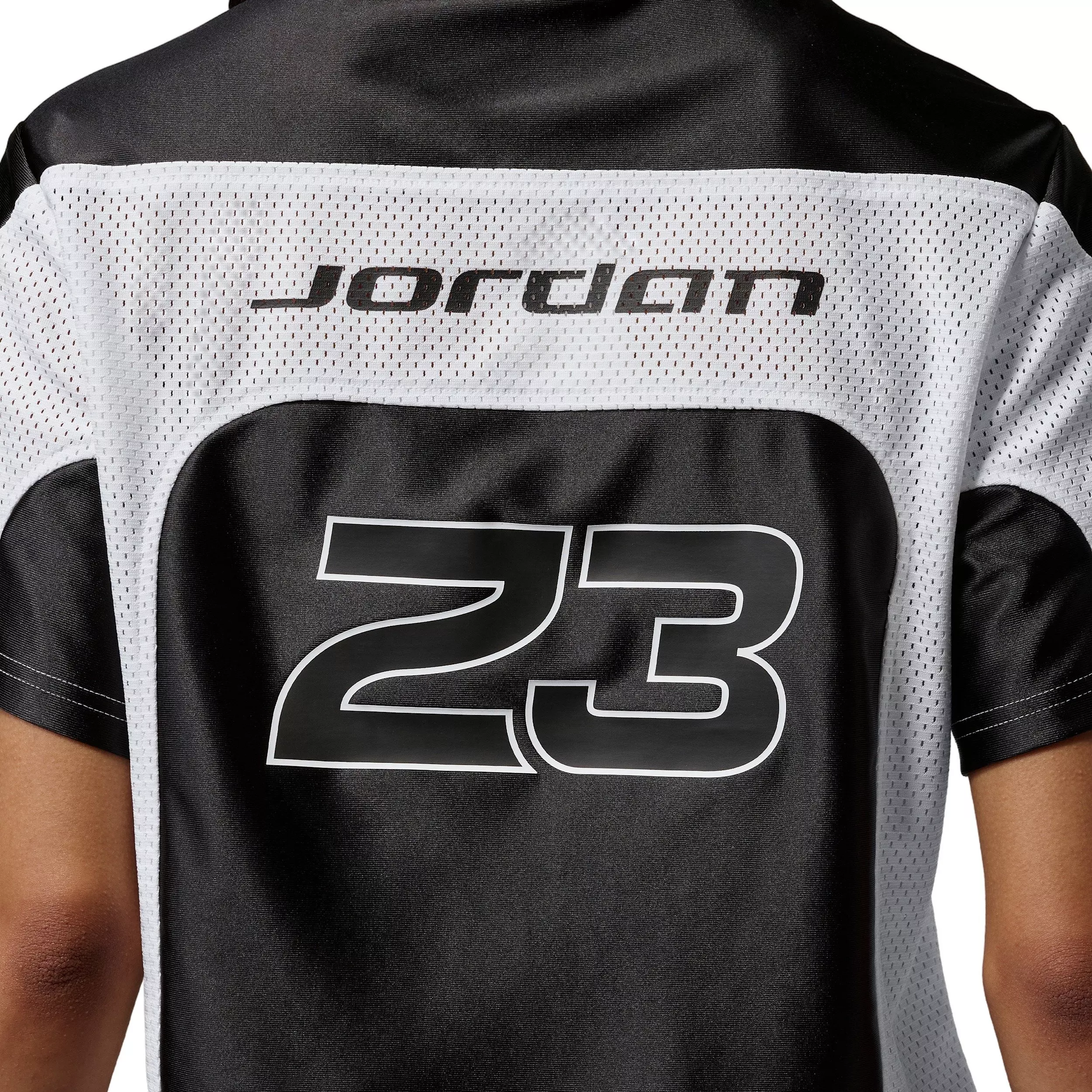Jordan Women's Flight Jersey Top - BLACK/WHITE