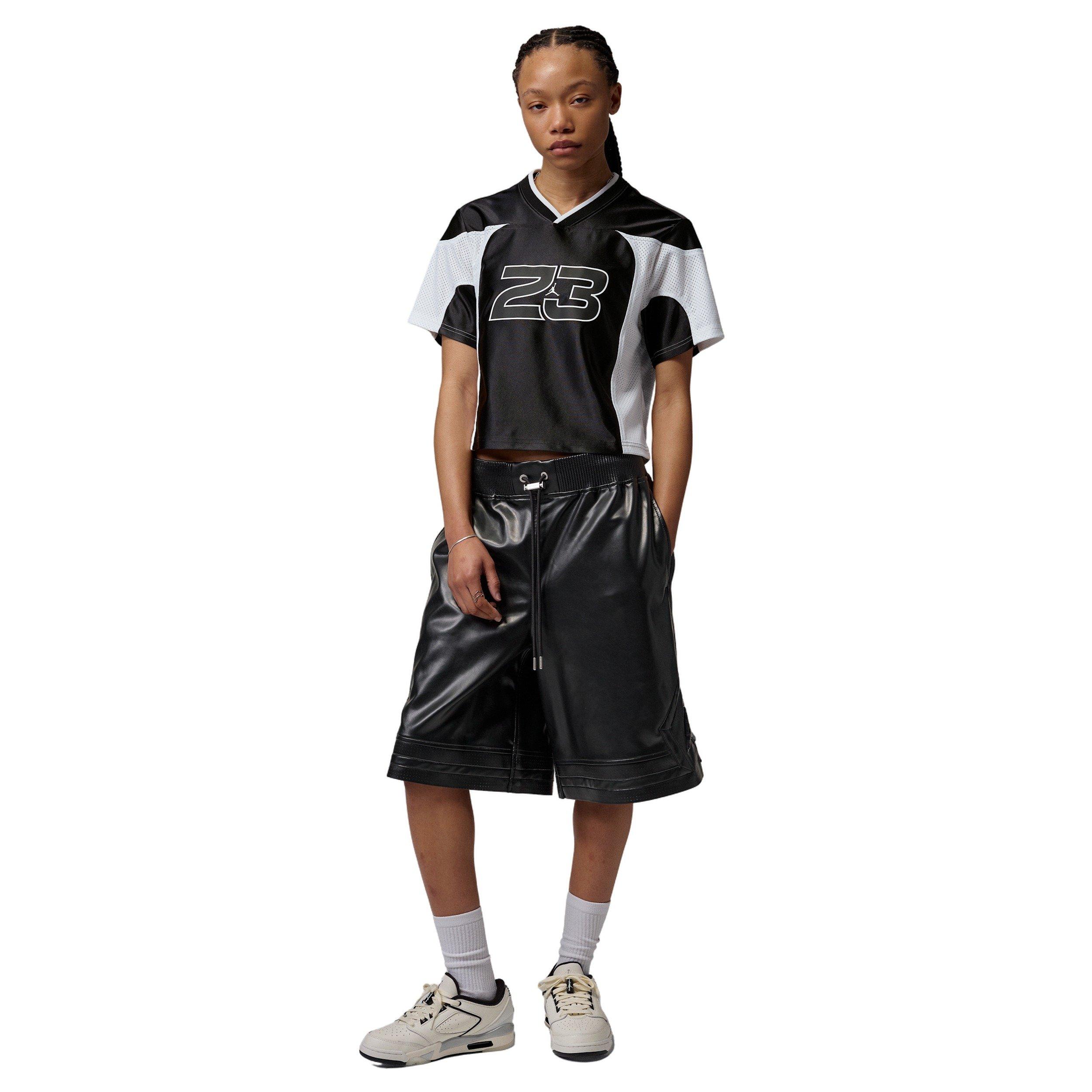 Jordan Women's Flight Jersey Top - BLACK/WHITE Thumbnail View 6