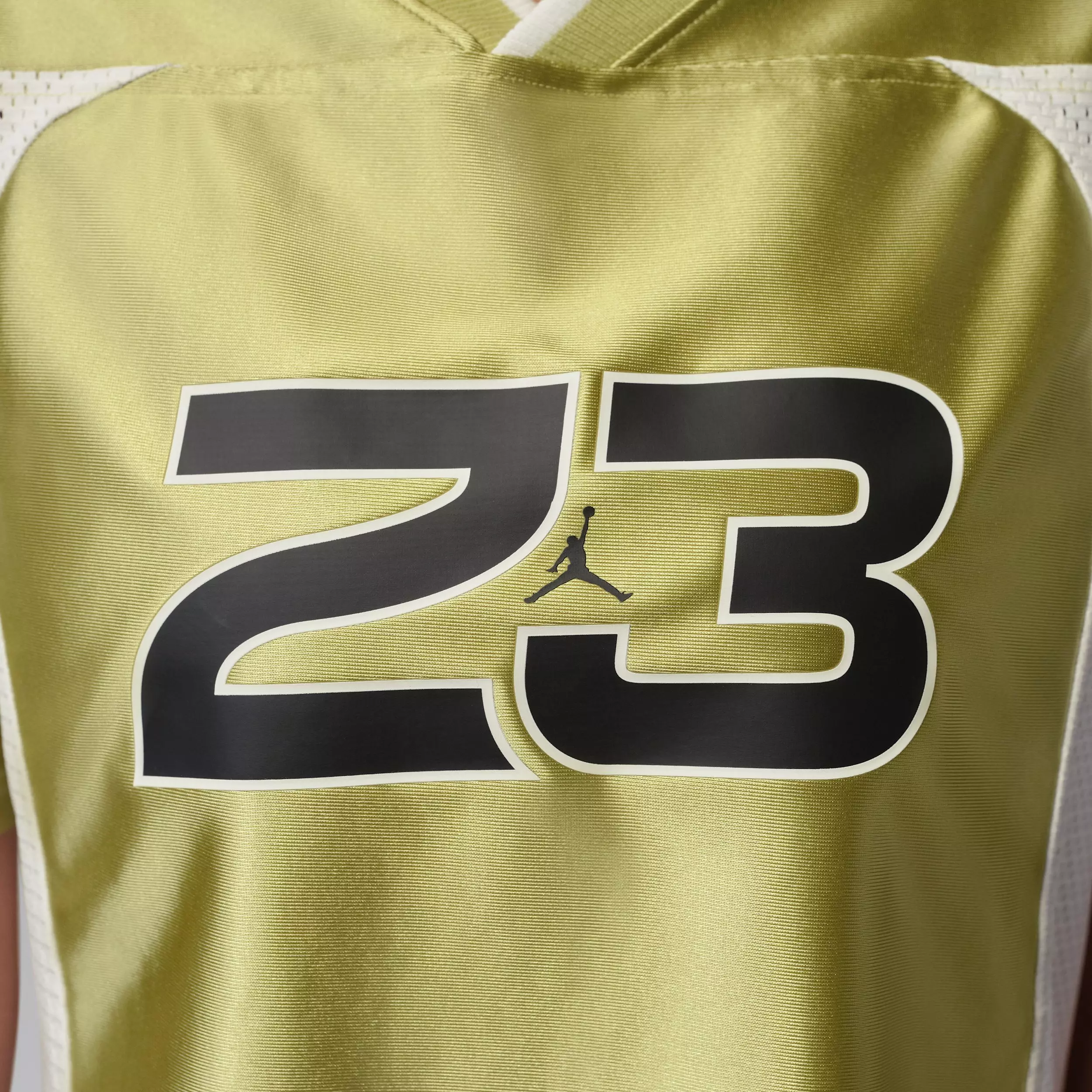 Jordan Women's Flight Jersey Top - GOLD/WHITE