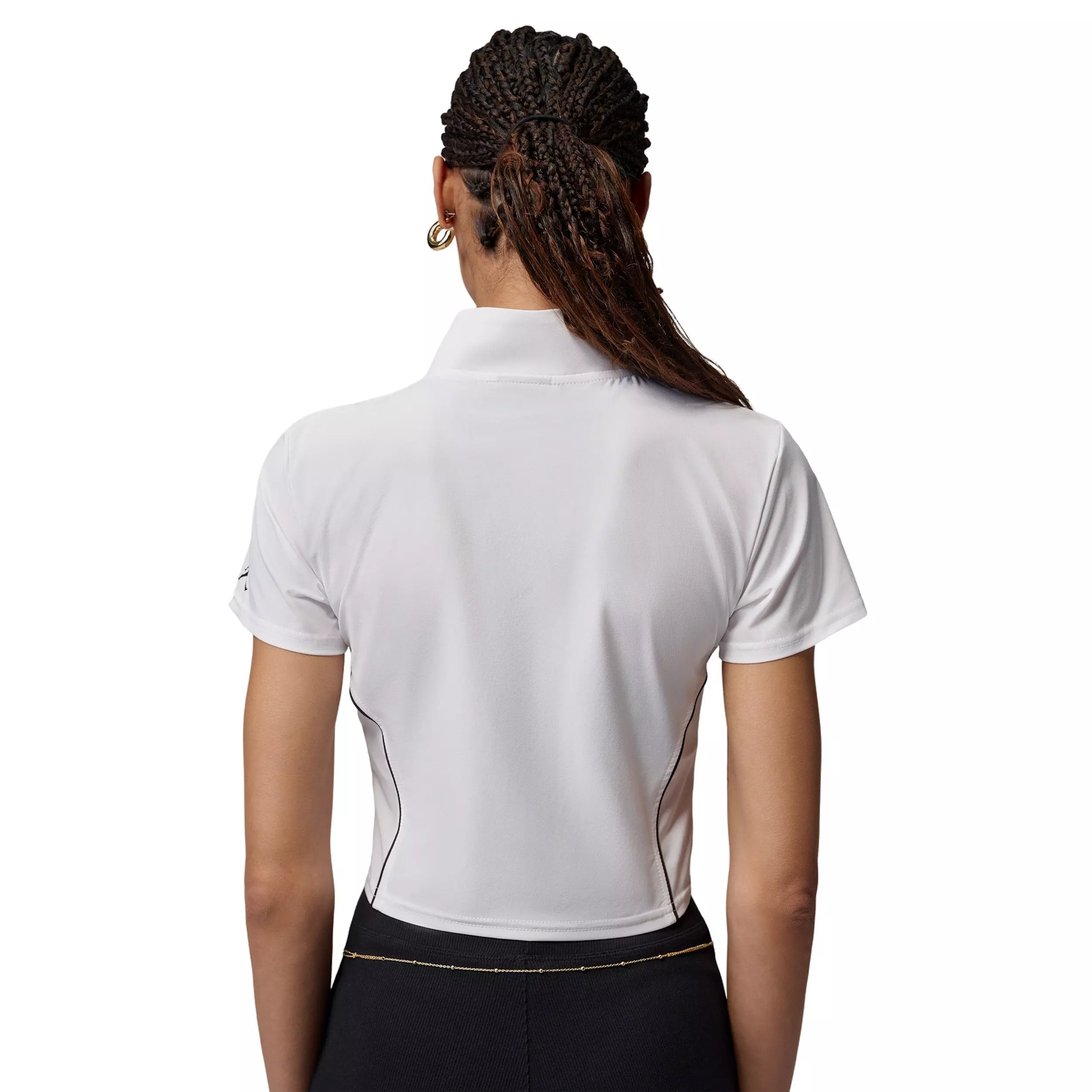 Jordan Women's Brooklyn Full-Zip Top - WHITE/BLACK