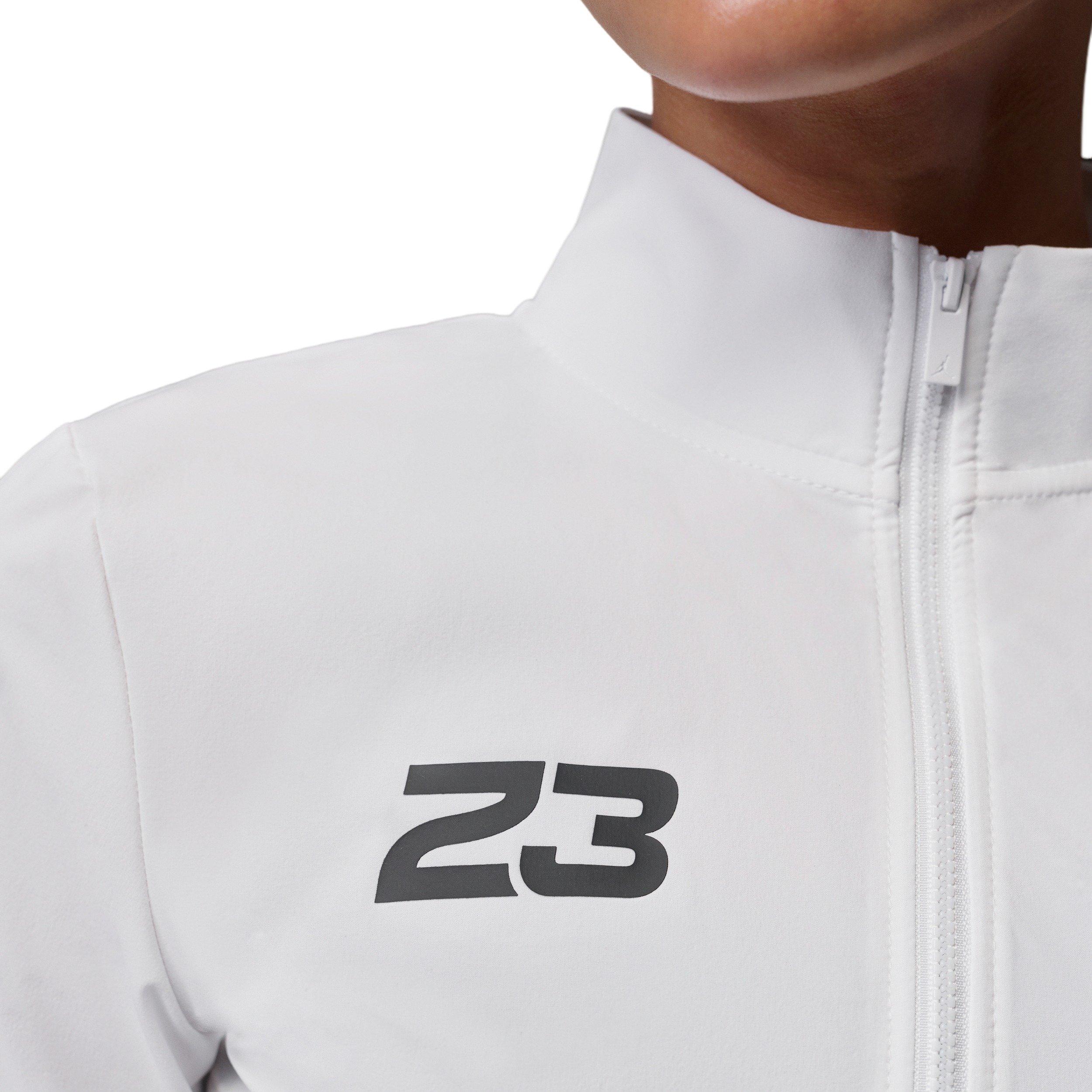 Jordan Women's Brooklyn Full-Zip Top - WHITE/BLACK Thumbnail View 5