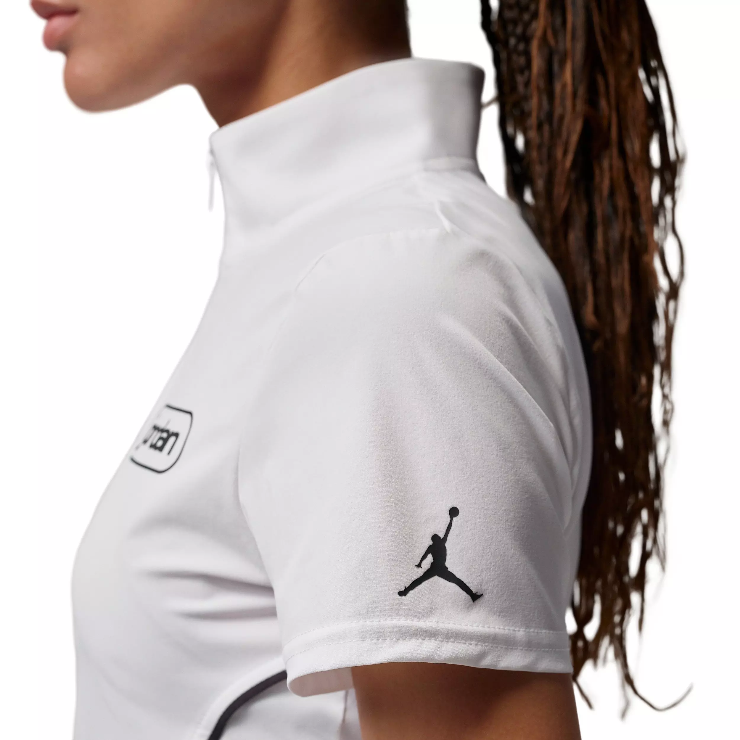 Jordan Women's Brooklyn Full-Zip Top - WHITE/BLACK
