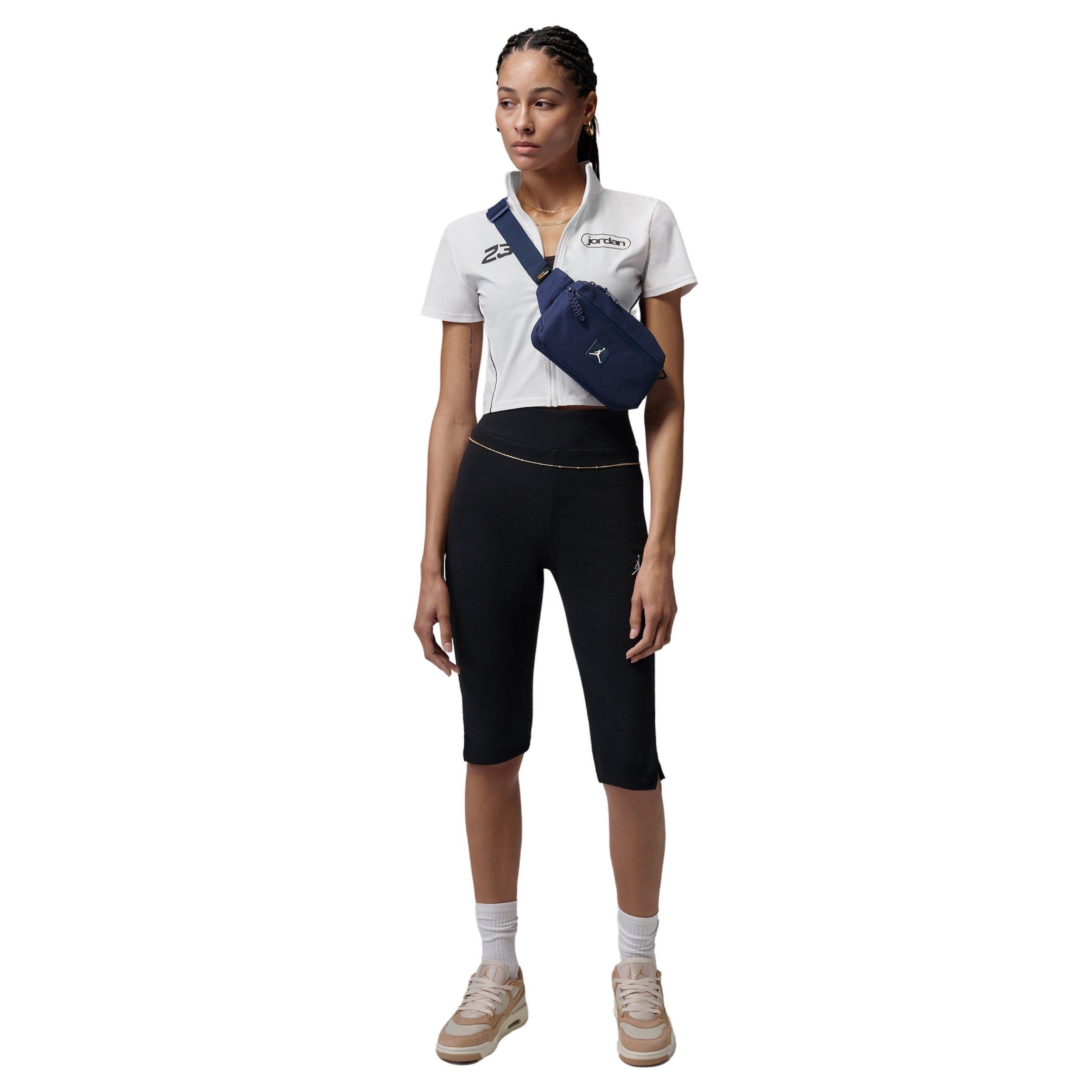 Jordan Women's Brooklyn Full-Zip Top - WHITE/BLACK Thumbnail View 7