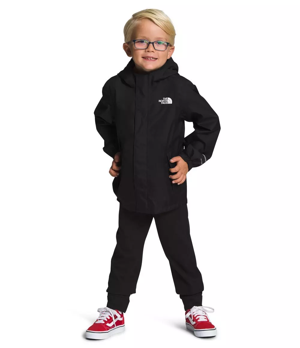 The North Face Little Kids' Antora Rain Jacket -Black - BLACK