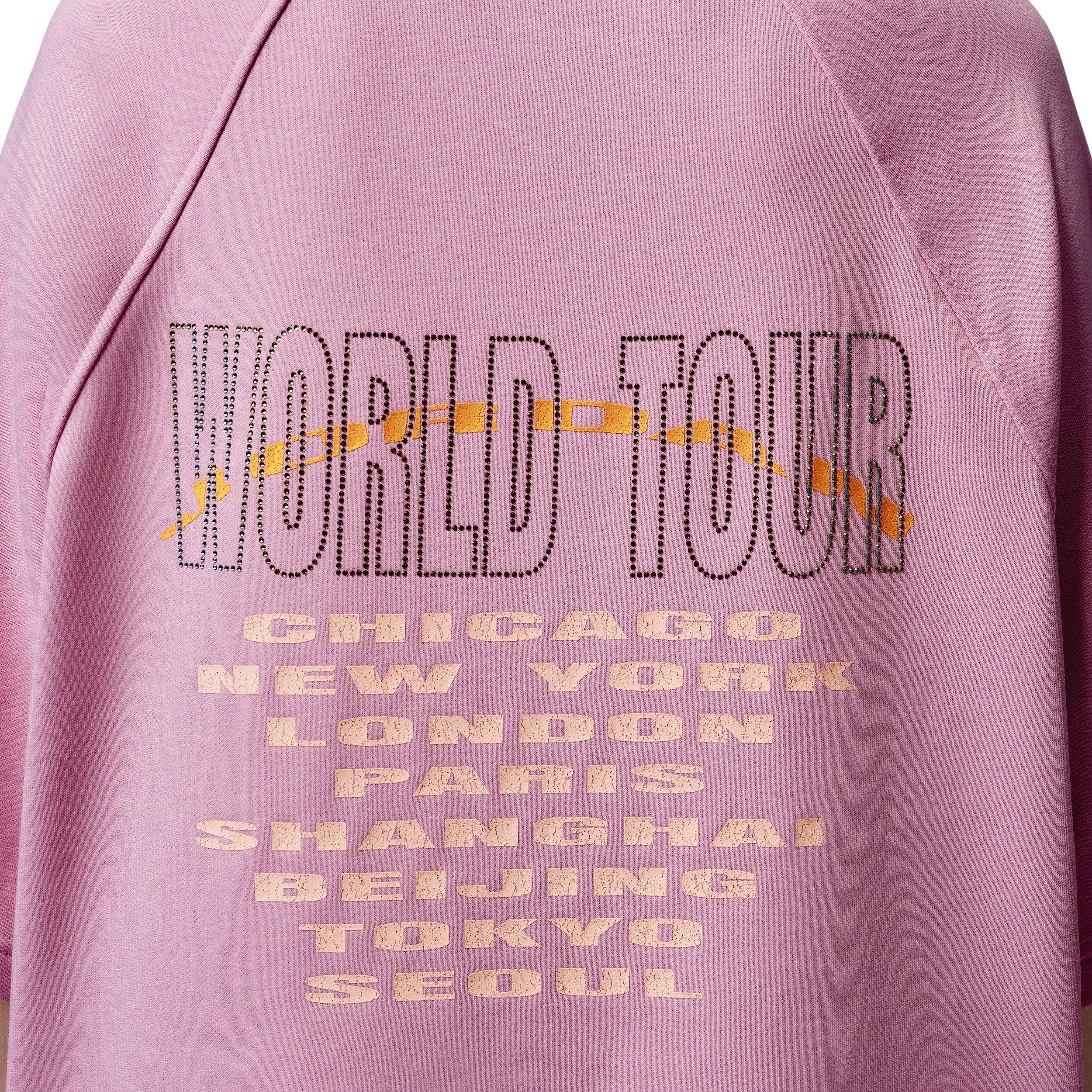 Jordan Women's Brooklyn Fleece French Terry Short Sleeve Tee - LIGHT PINK Thumbnail View 5