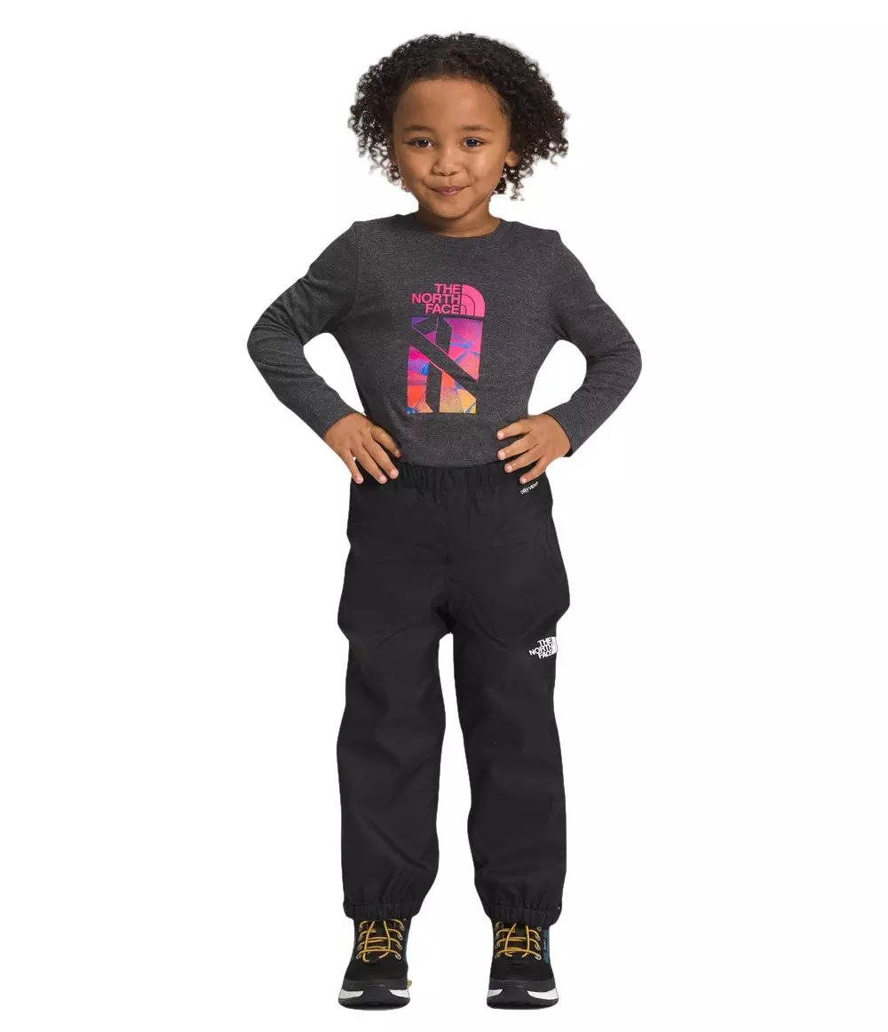 The North Face Little Kids' Antora Rain Pants -Black - BLACK