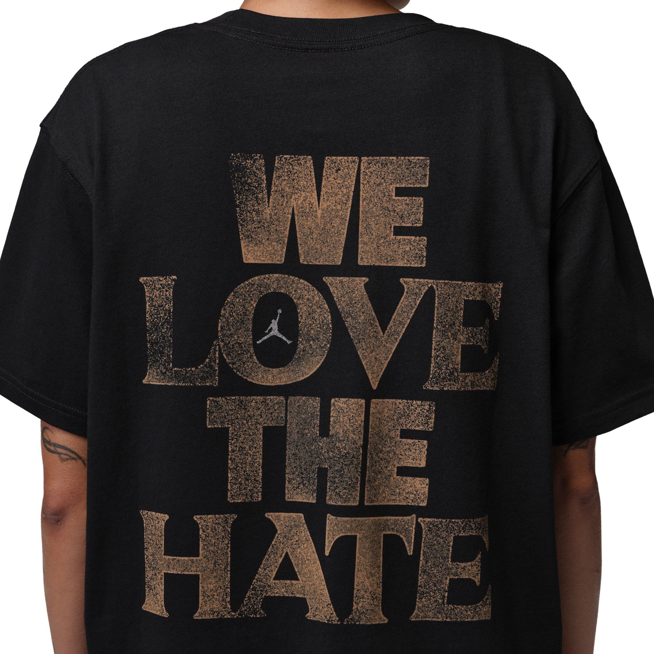 Jordan Women' Sport Dri-FIT Graphic Tee - BLACK/GOLD Thumbnail View 5
