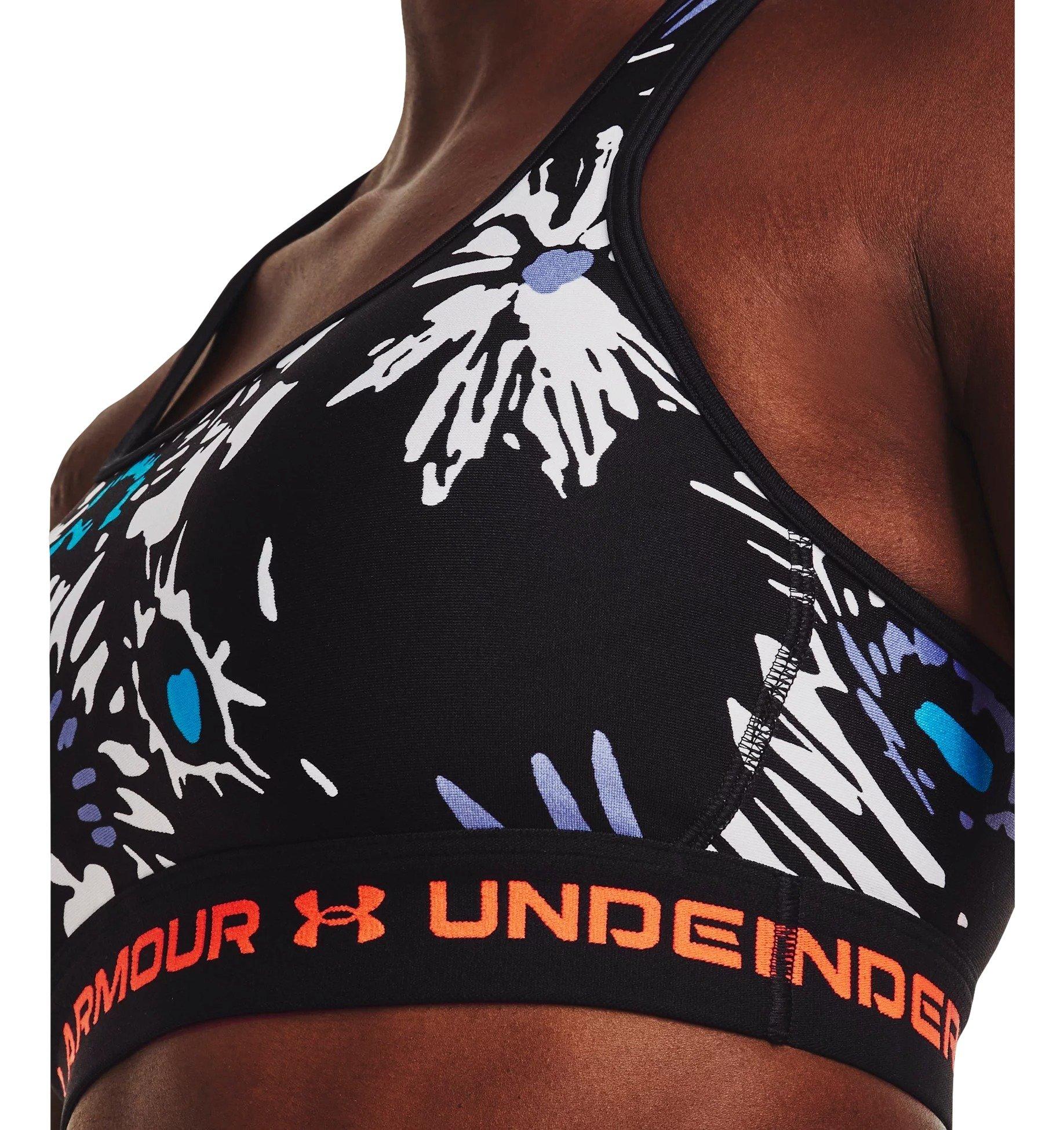 Under Armour Women's Mid Crossback Printed​ Sports Bra
