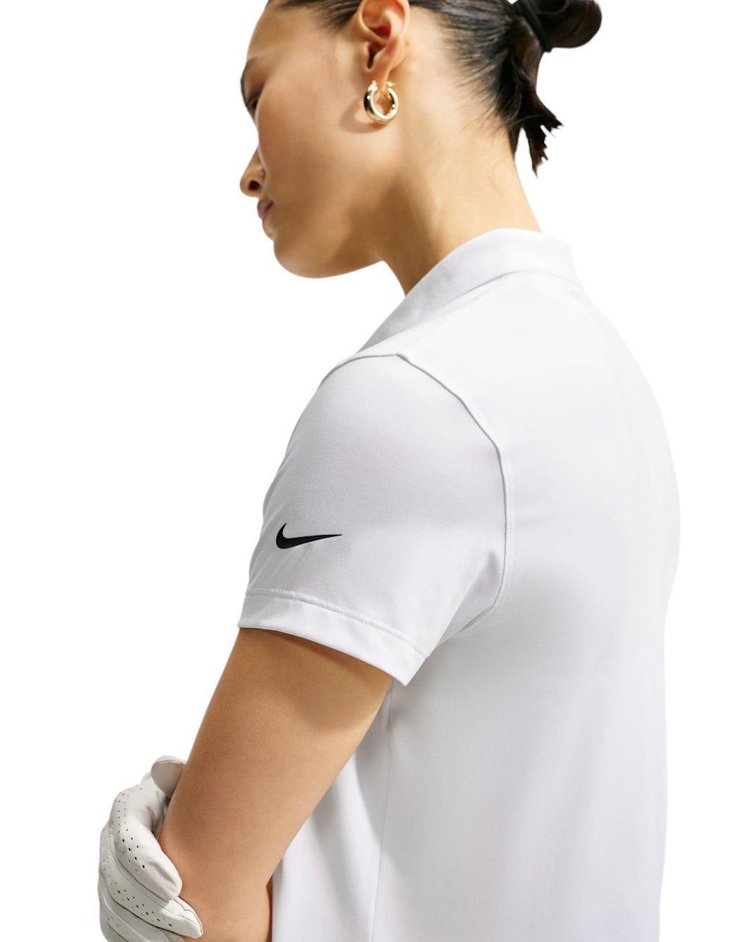 Nike Women's Dri-FIT UV NGC Short-Sleeve Polo - WHITE