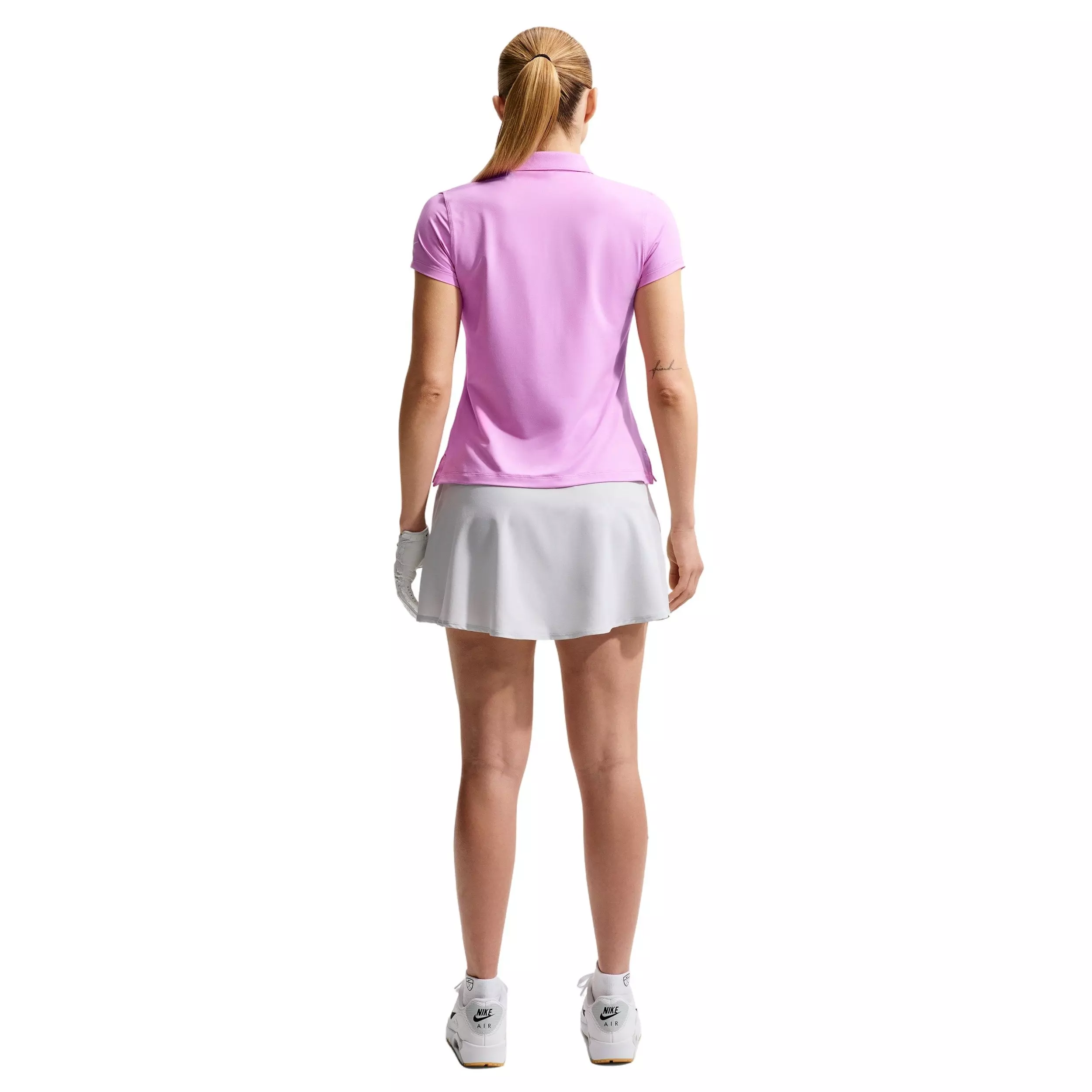 Nike Women's Dri-FIT UV NGC Short-Sleeve Polo - PURPLE/WHITE