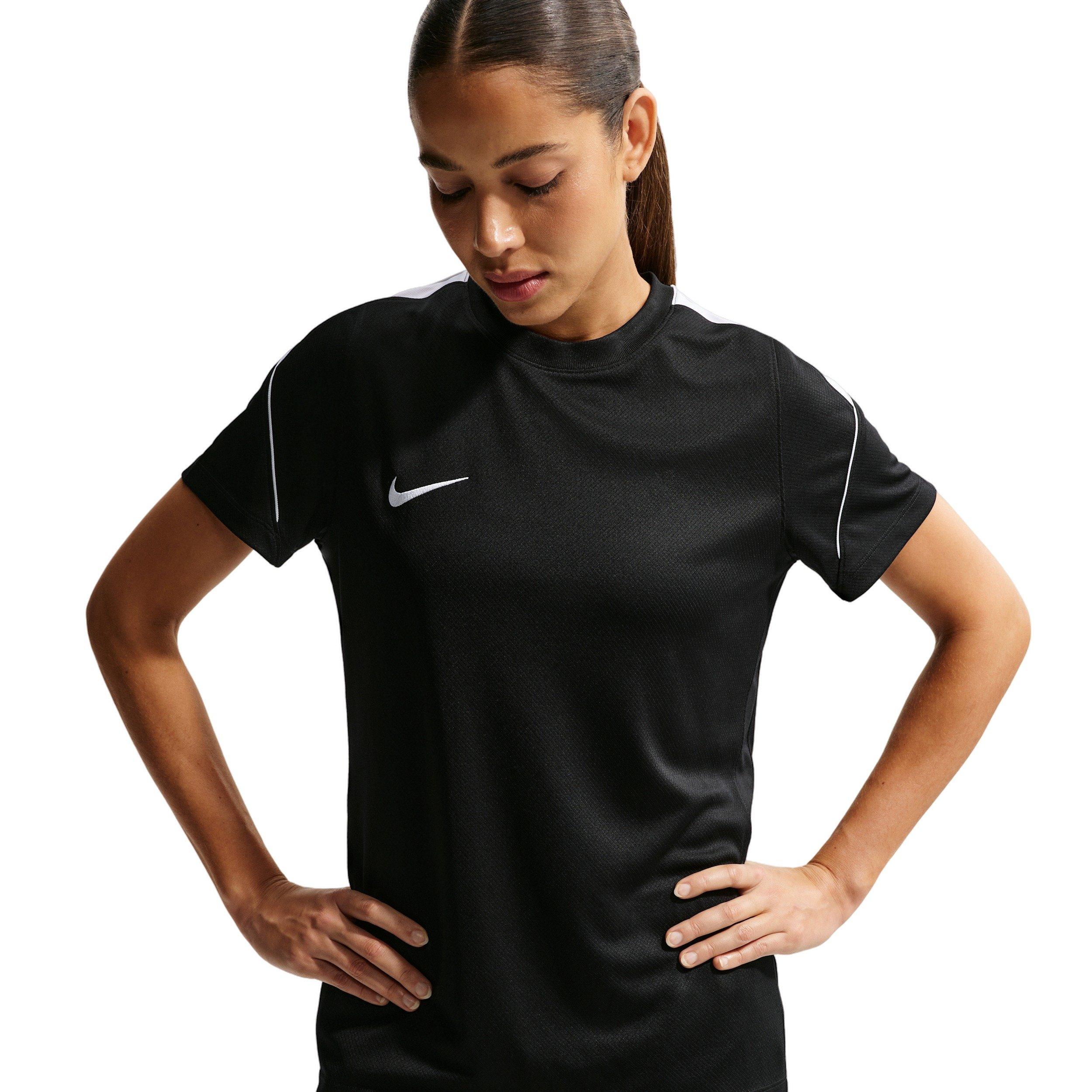 Nike Women' Strike Dri-FIT Soccer Short Sleeve Top - Black/White - BLACK/WHITE Thumbnail View 3