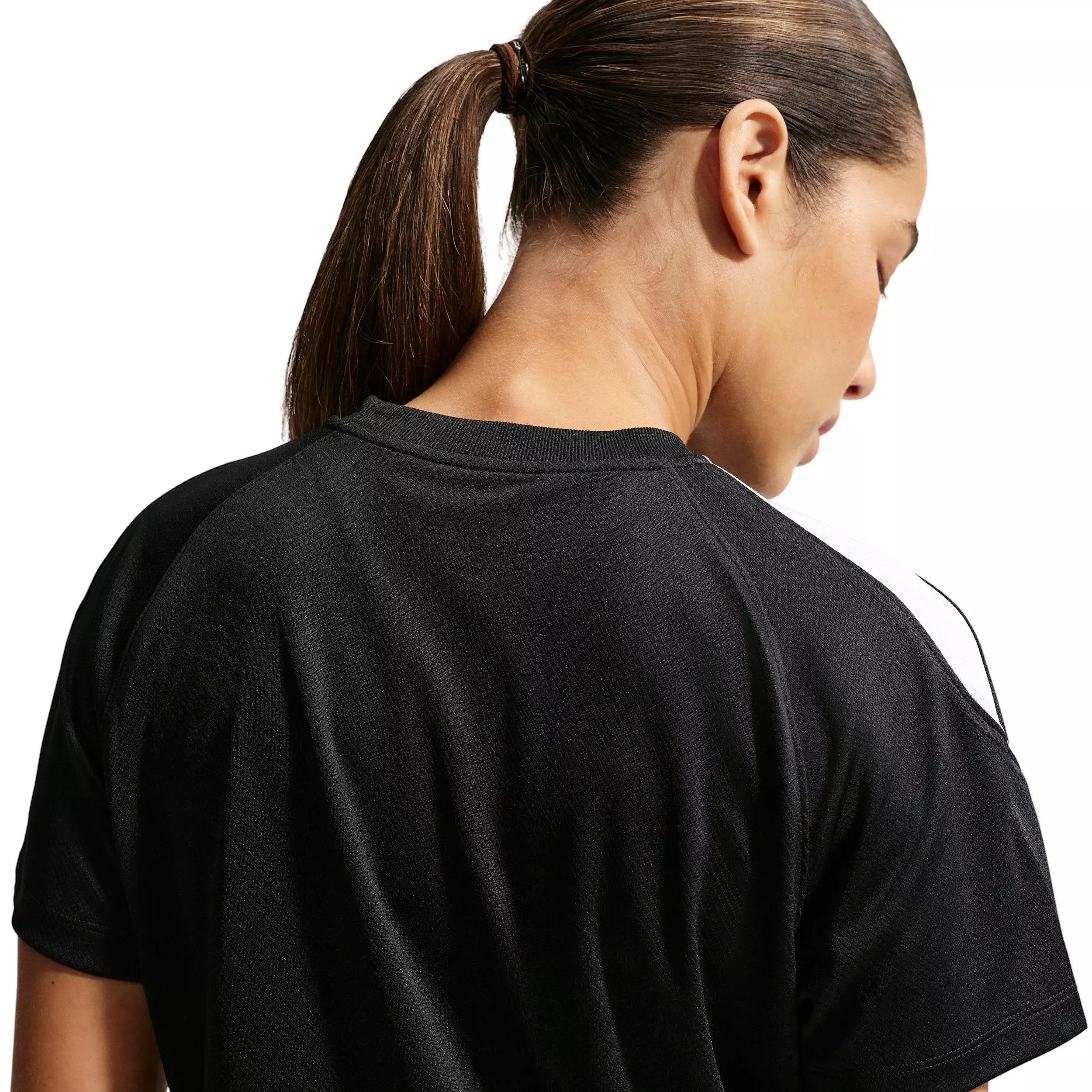 Nike Women' Strike Dri-FIT Soccer Short Sleeve Top - Black/White - BLACK/WHITE