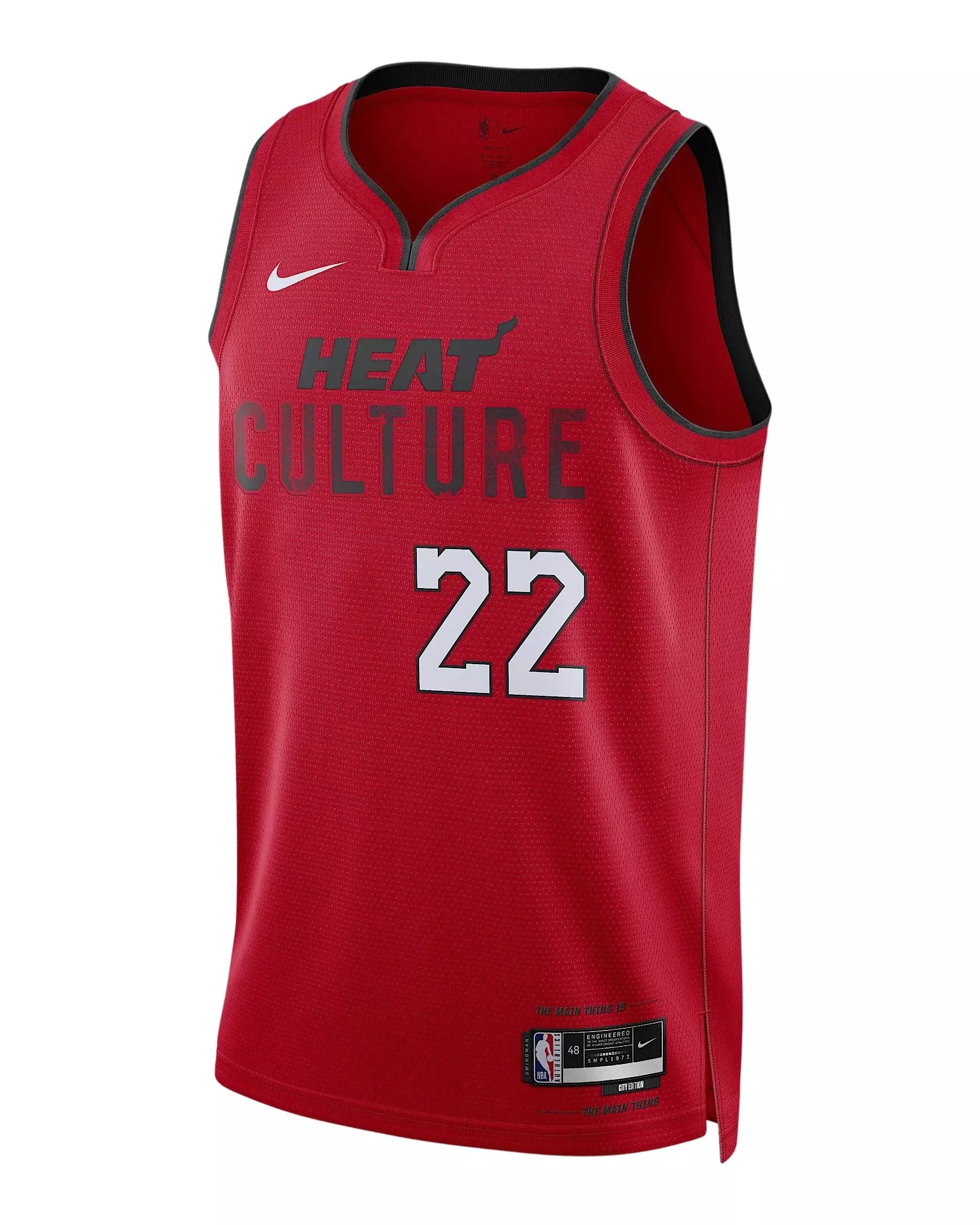 Nike Men's Dri-FIT Jimmy Butler​ Miami Heat​ 2024/25 City Edition NBA Swingman Jersey -Red - RED