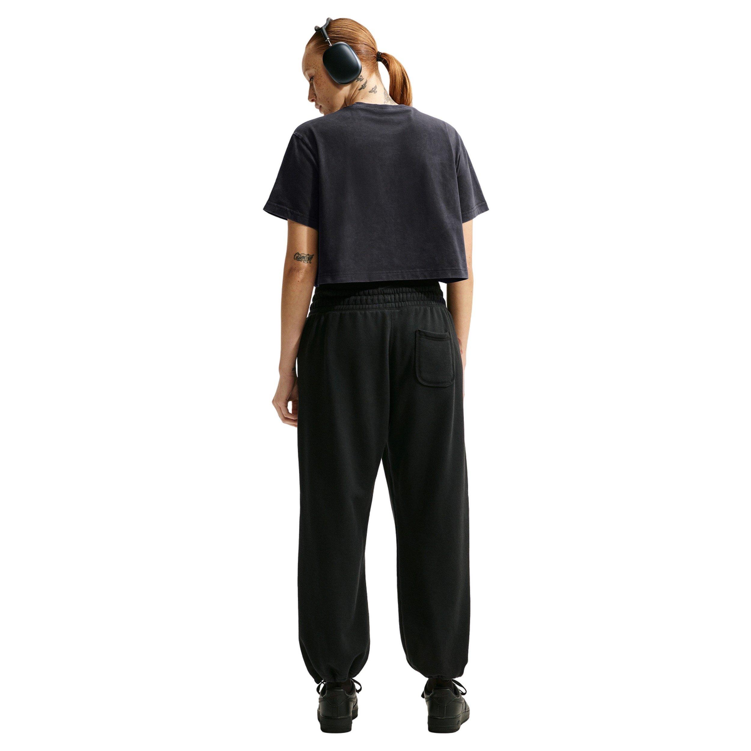 Nike Women's Photo Crop Basketball Tee - BLACK Thumbnail View 5