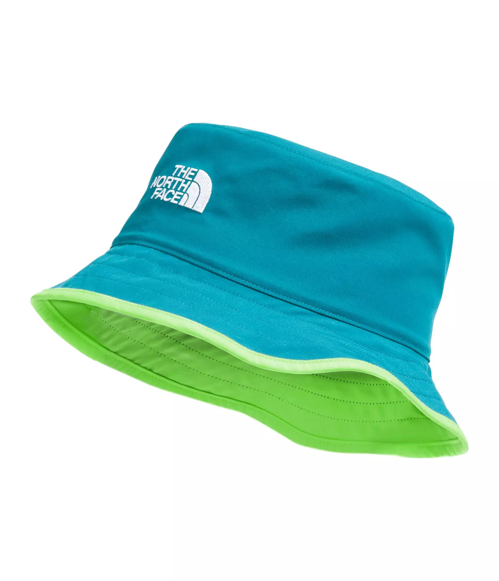 The North Face Kids' Class V Reversible Bucket Hat-Teal/Green