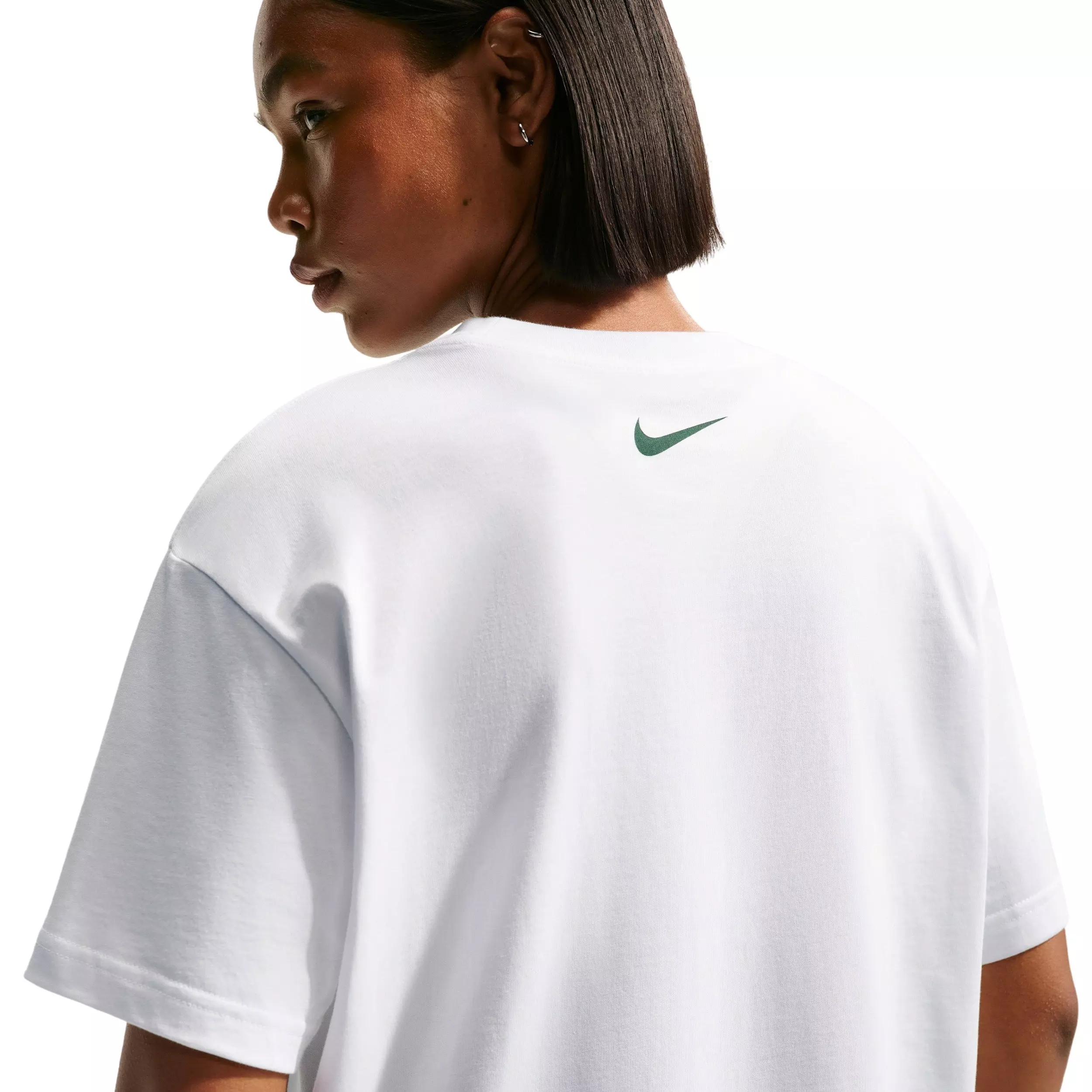 Nike Women's Oversized Flower Store Graphic T-Shirt - WHITE