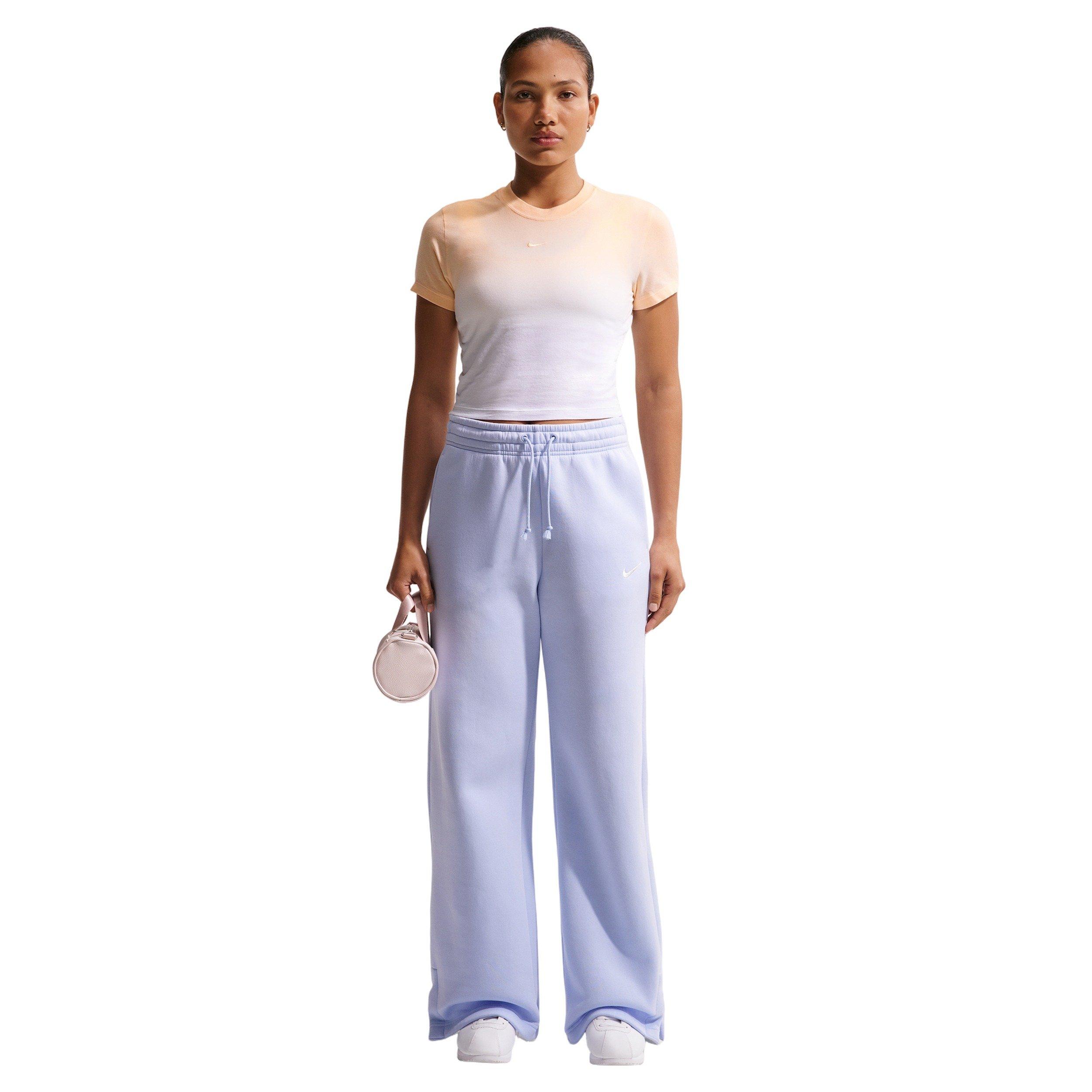 Nike Women's Sportswear Chill Knit Dip Dye Slim Cropped T-Shirt - PEACH Thumbnail View 1