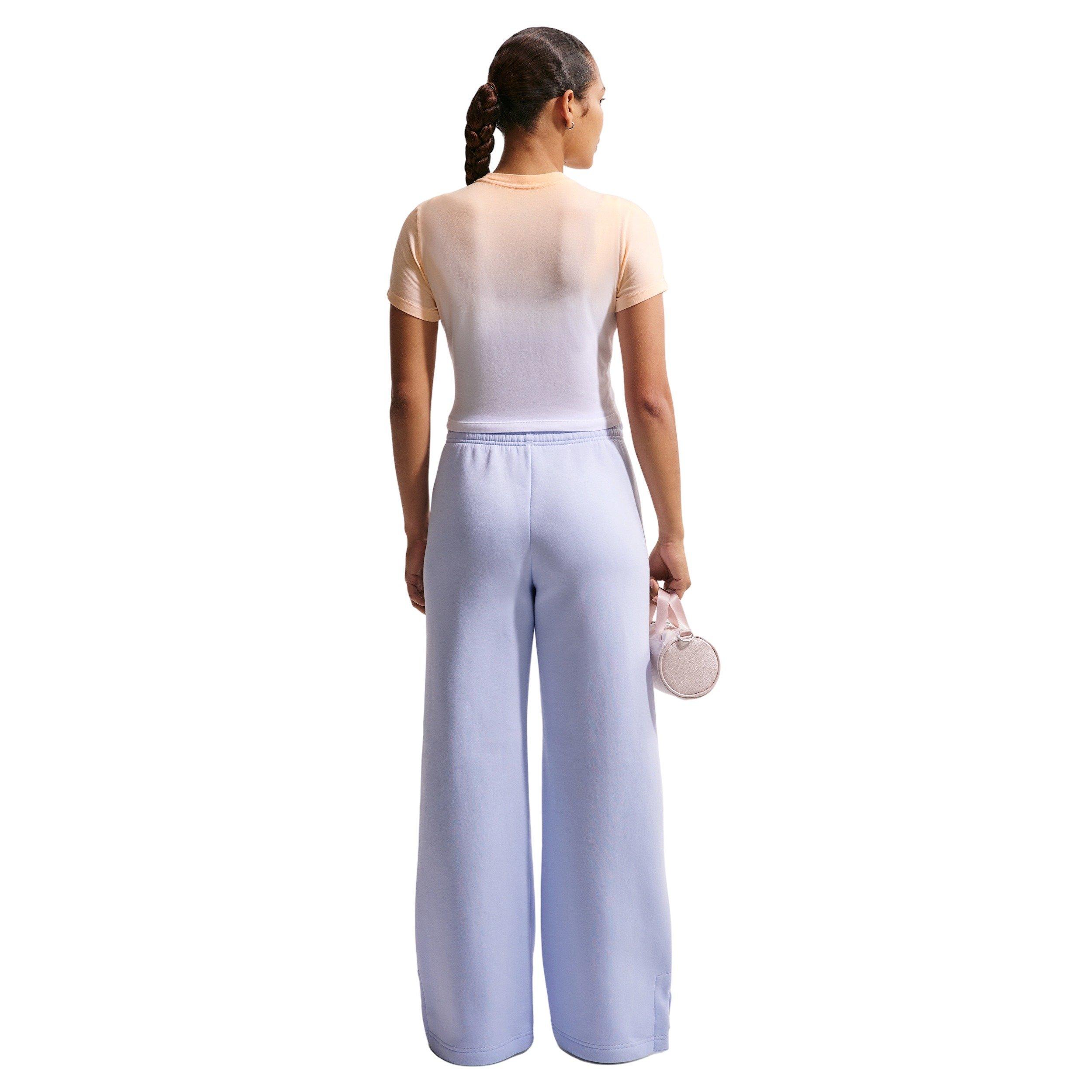 Nike Women's Sportswear Chill Knit Dip Dye Slim Cropped T-Shirt - PEACH Thumbnail View 2