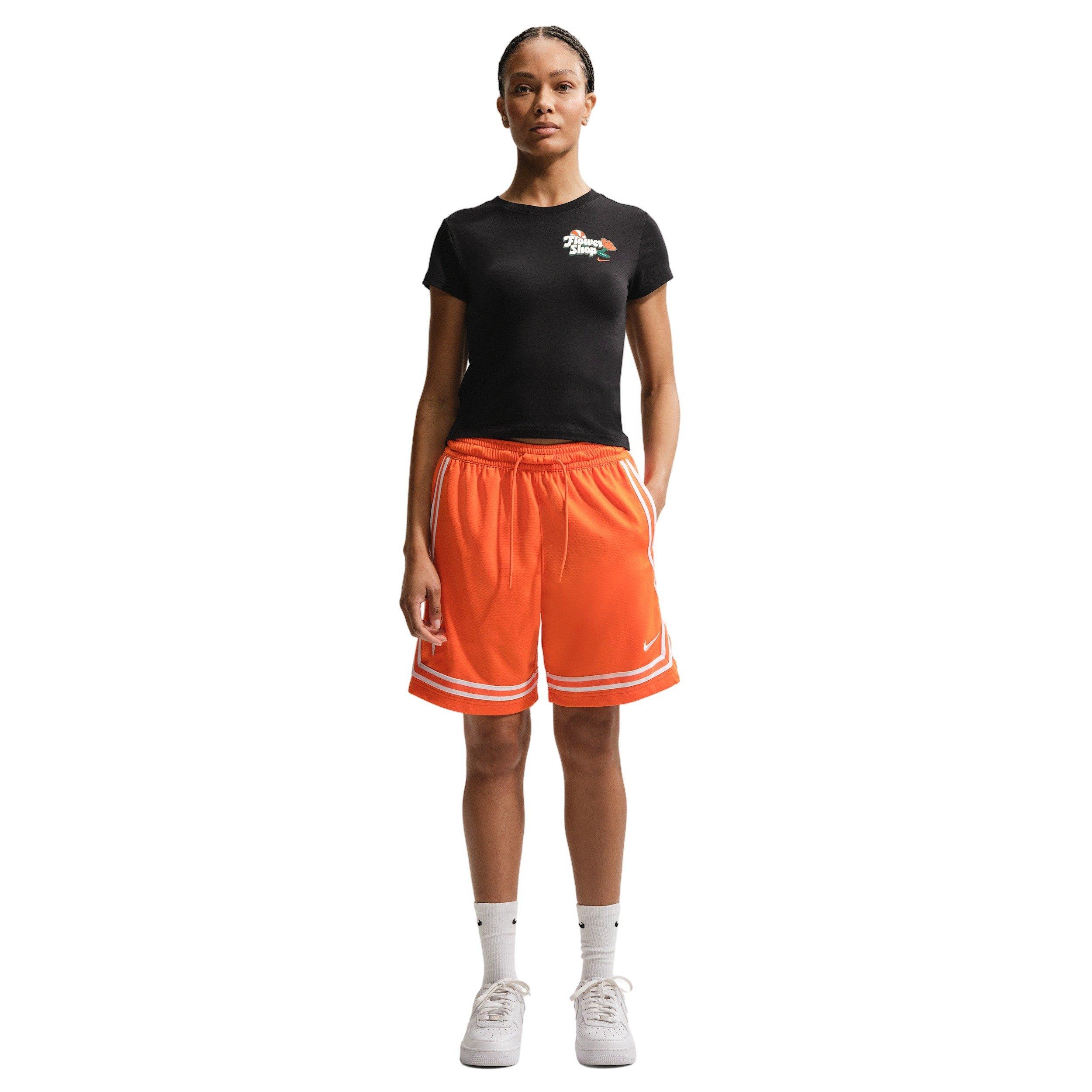 Nike Women's Short-Sleeve Graphic Flower Shop Basketball T-Shirt - BLACK Thumbnail View 1
