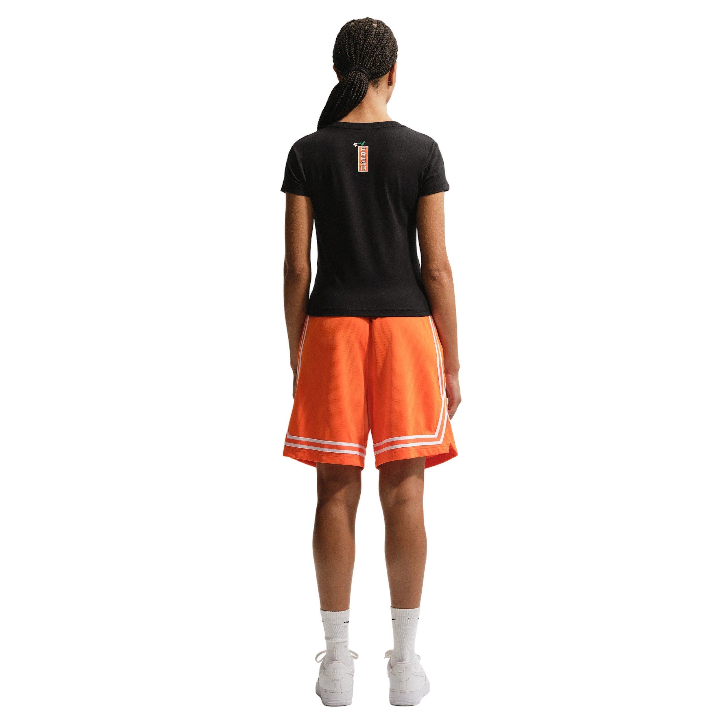 Nike Women's Short-Sleeve Graphic Flower Shop Basketball T-Shirt - BLACK Thumbnail View 2