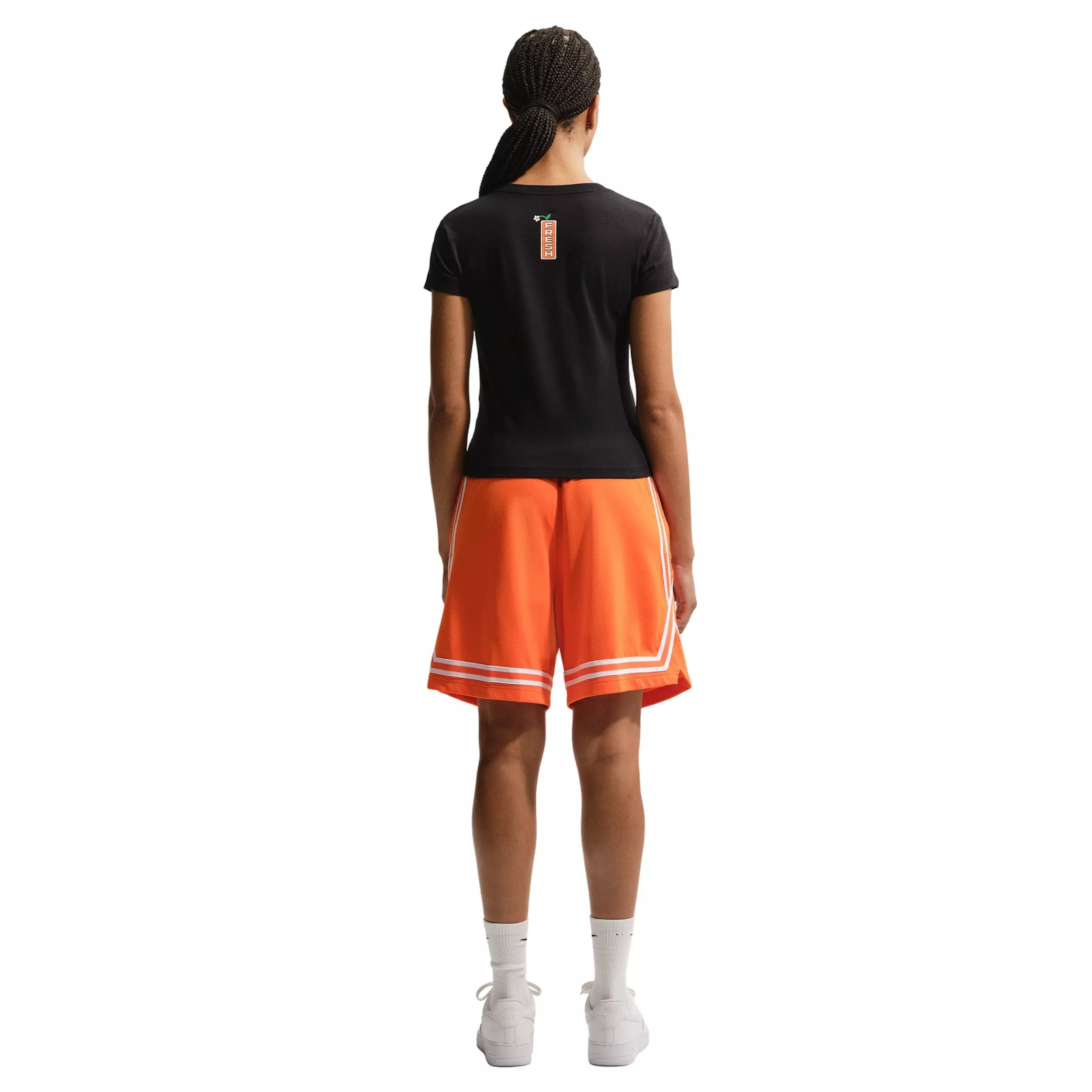 Nike Women's Short-Sleeve Graphic Flower Shop Basketball T-Shirt - BLACK