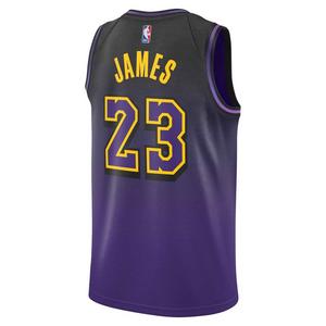 Nike Men's Dri-FIT Lebron James Los Angeles Lakers 2024/25 City Edition NBA Swingman Jersey -Purple