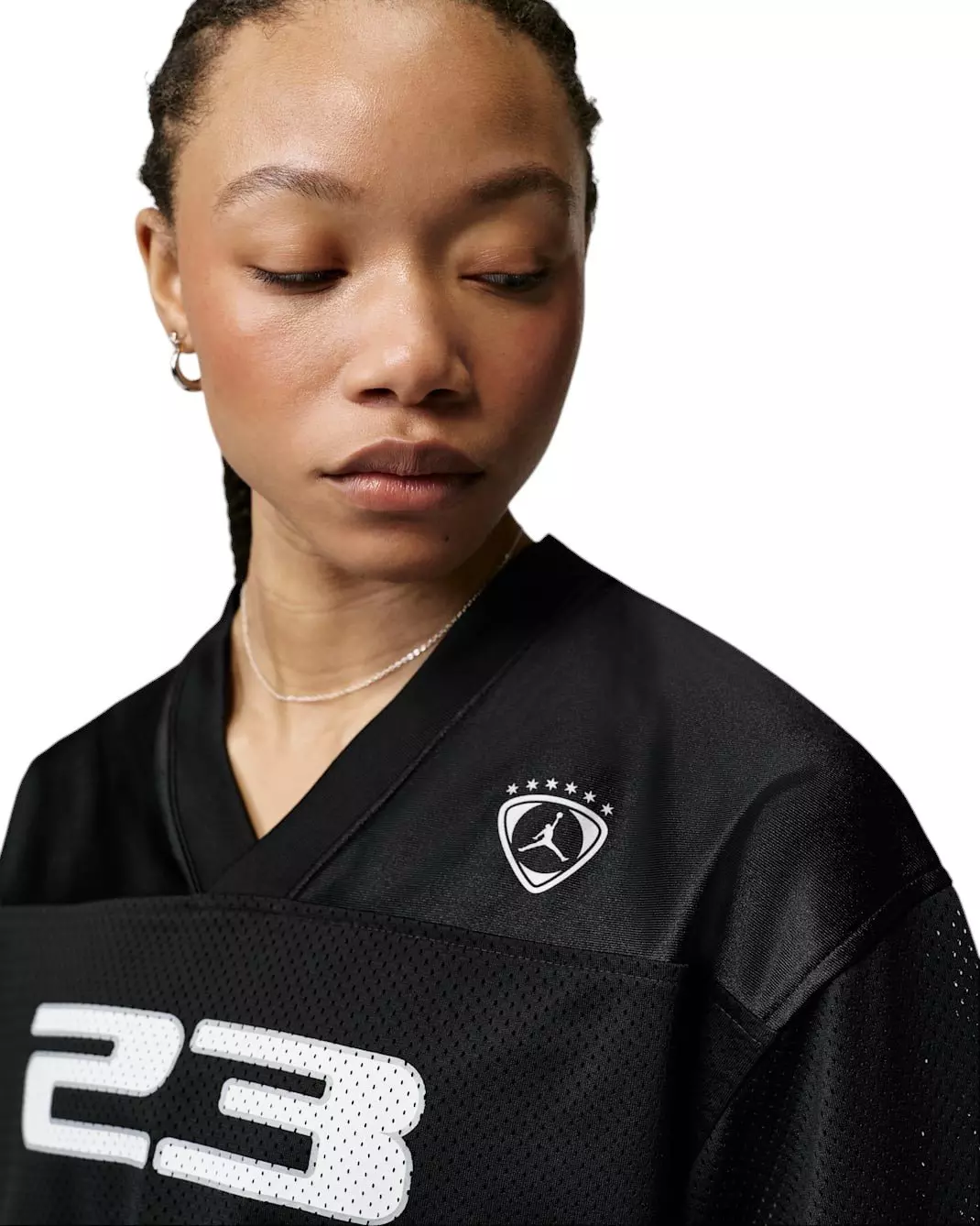 Jordan Women's Brooklyn Jersey Top - BLACK