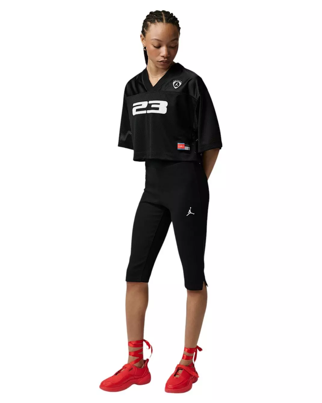 Jordan Women's Brooklyn Jersey Top - BLACK
