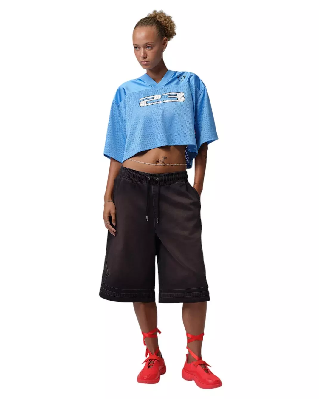 Jordan Women's Brooklyn Jersey Top - CAROLINA BLUE