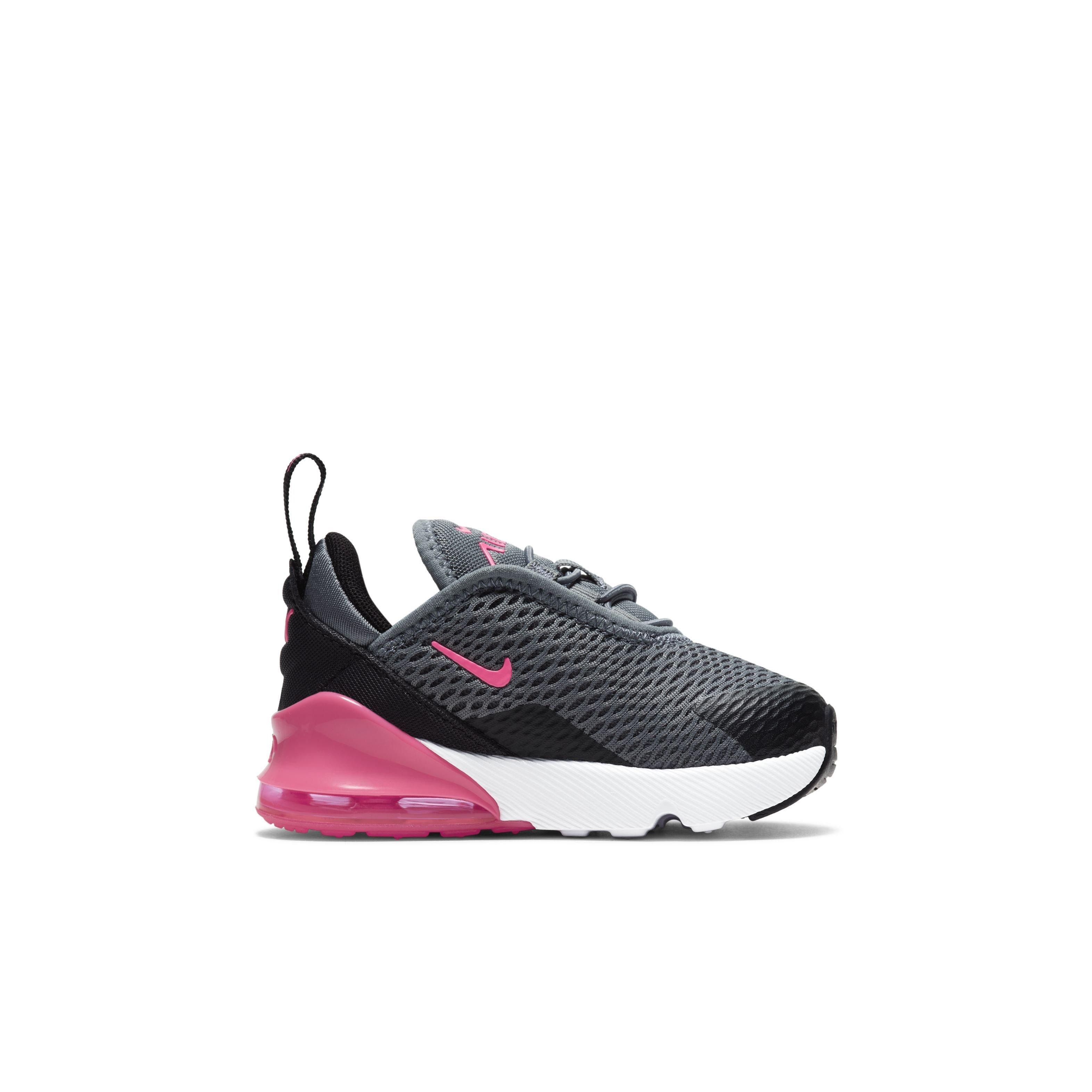 Nike Air Max 270 "Dark Grey/Pink" Toddler Girls' Shoe - GREY Thumbnail View 1
