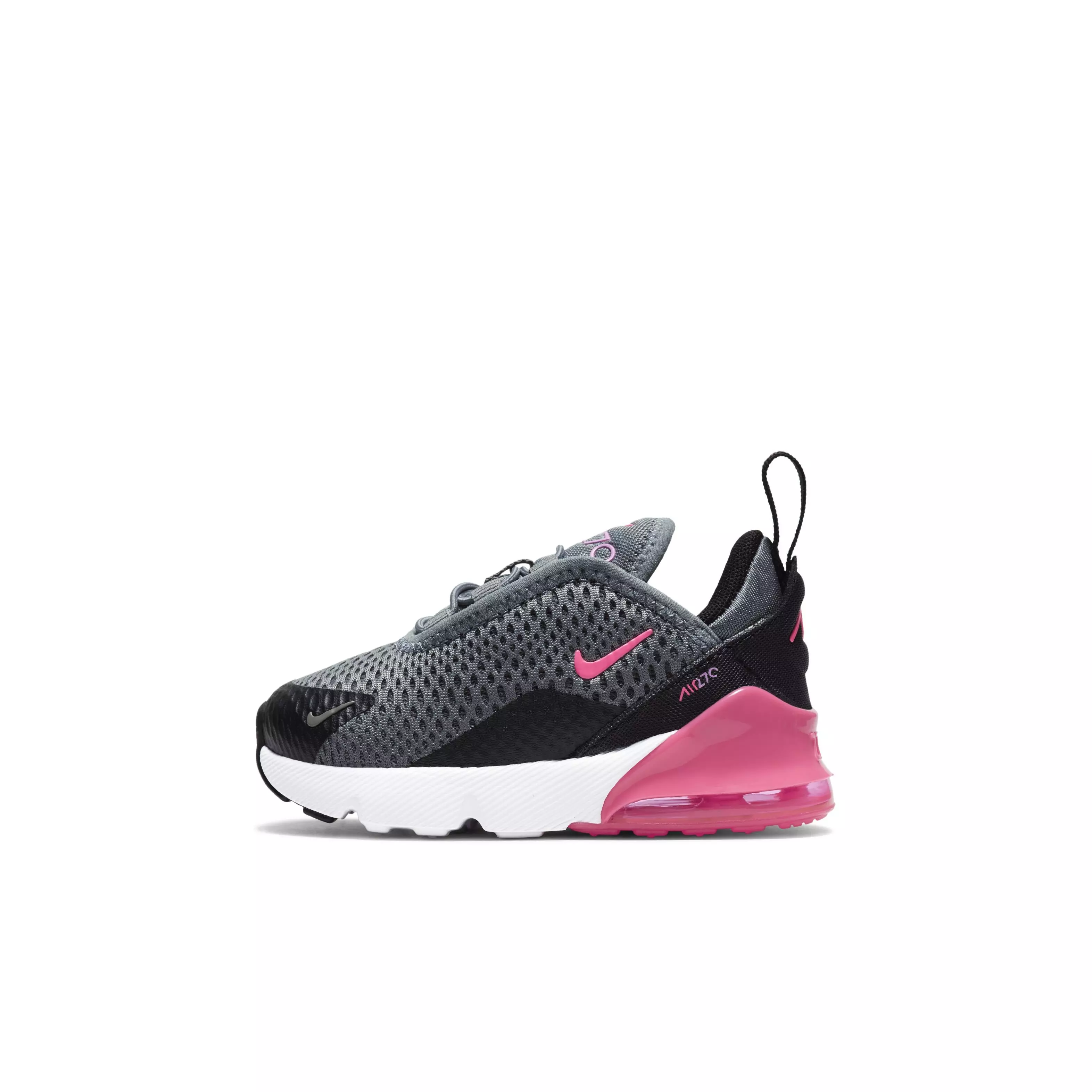 Nike Air Max 270 "Dark Grey/Pink" Toddler Girls' Shoe - GREY