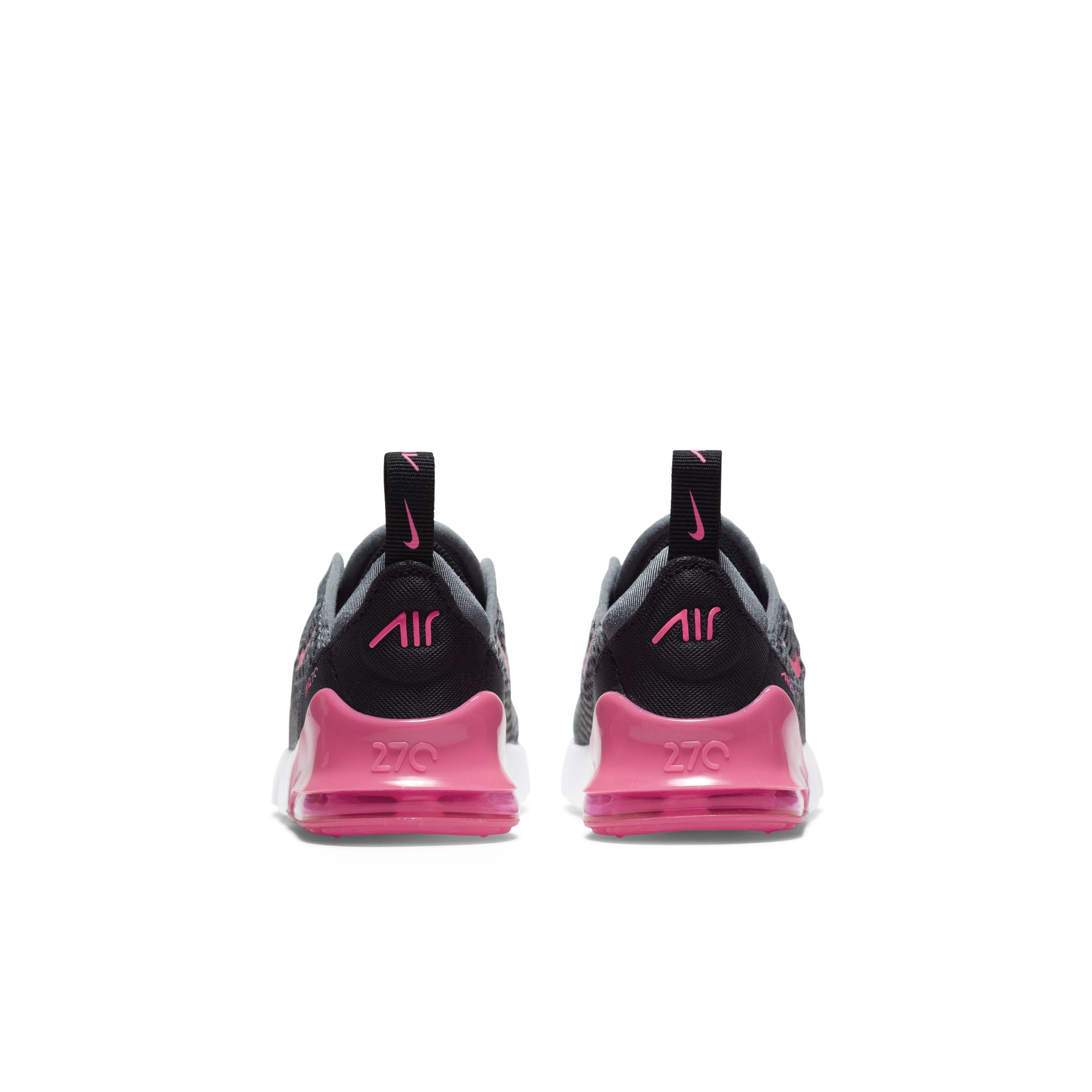 Nike Air Max 270 "Dark Grey/Pink" Toddler Girls' Shoe - GREY Thumbnail View 5