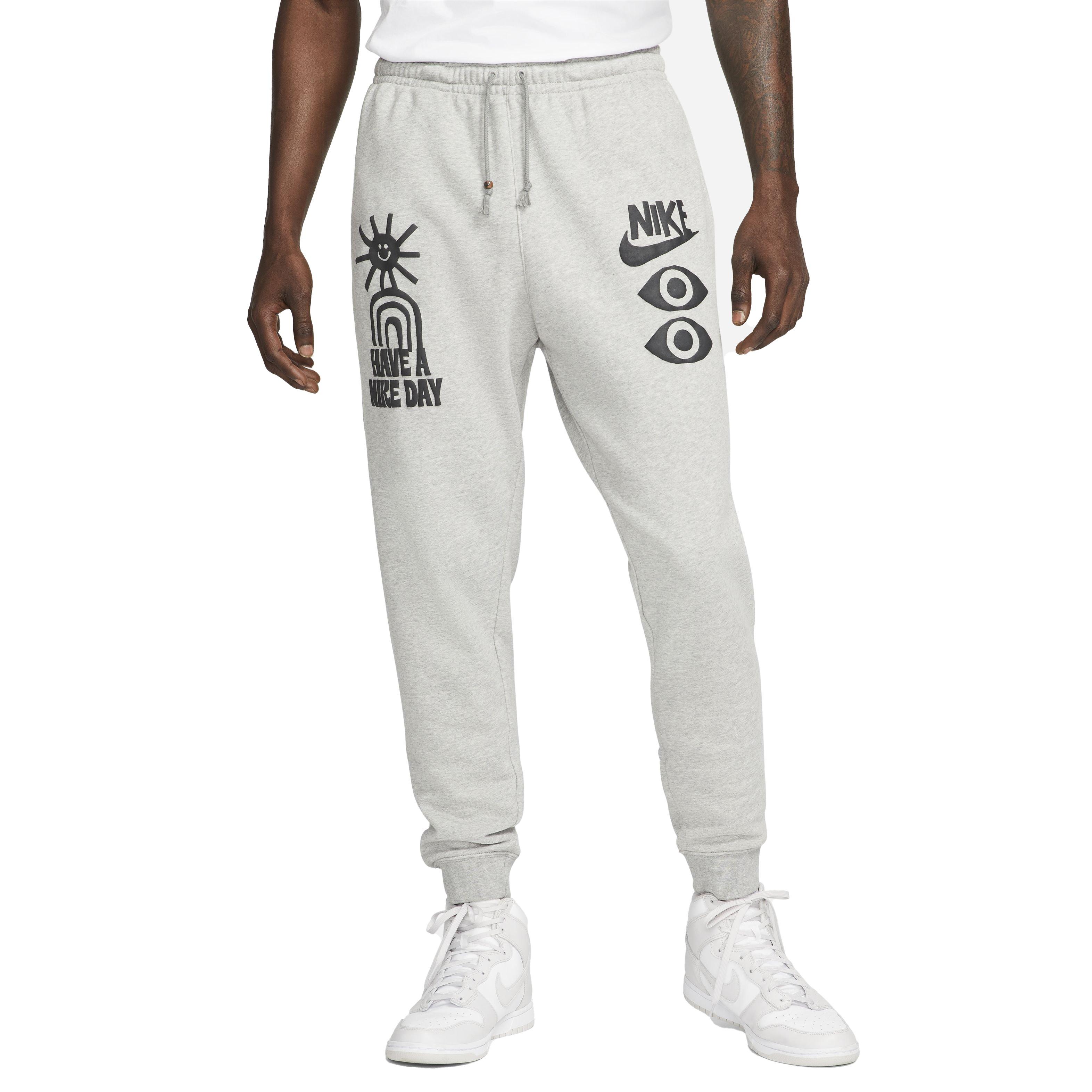 Nike Men's Sportswear HBR-S French Terry Pants - GREY Thumbnail View 1