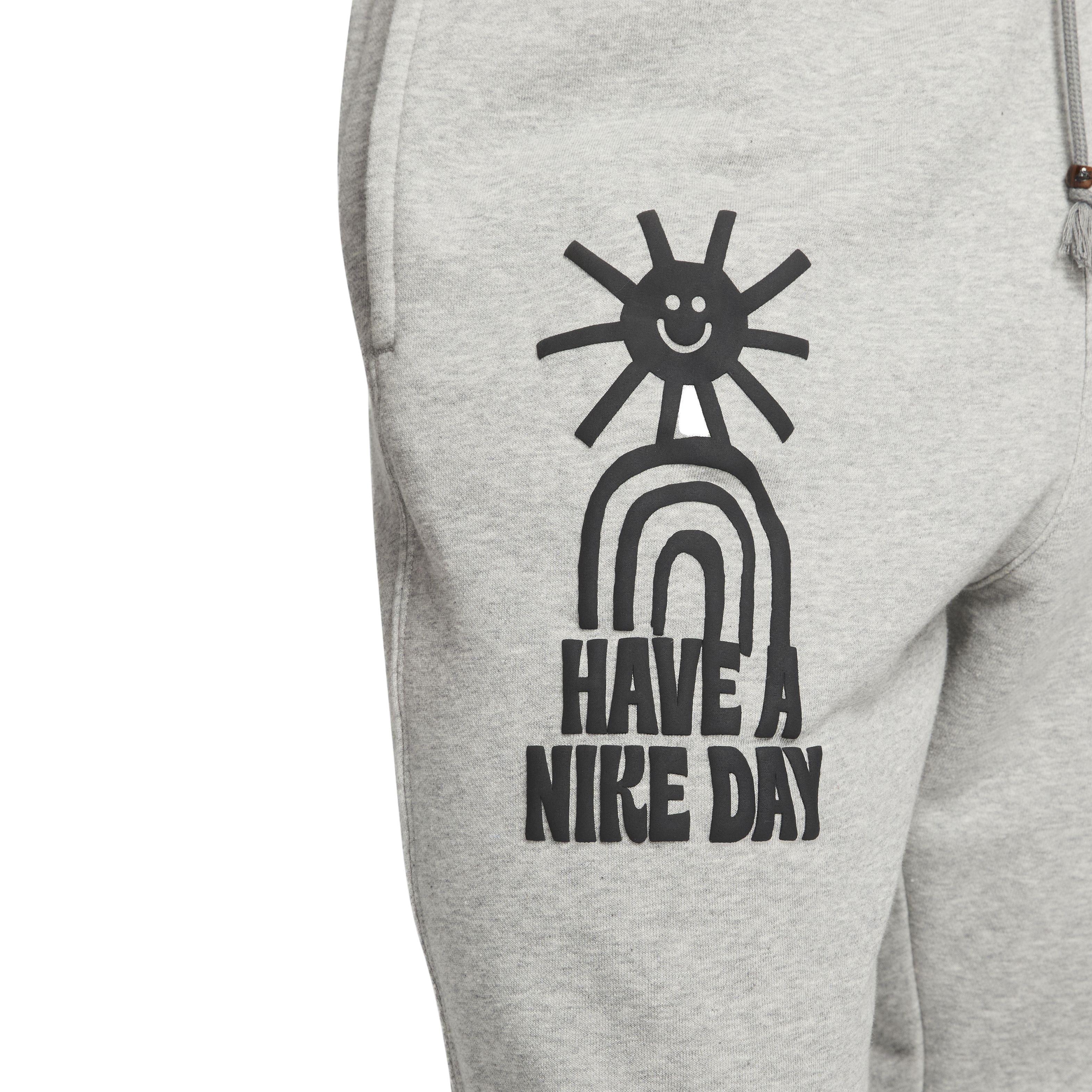 Nike Men's Sportswear HBR-S French Terry Pants - GREY Thumbnail View 4